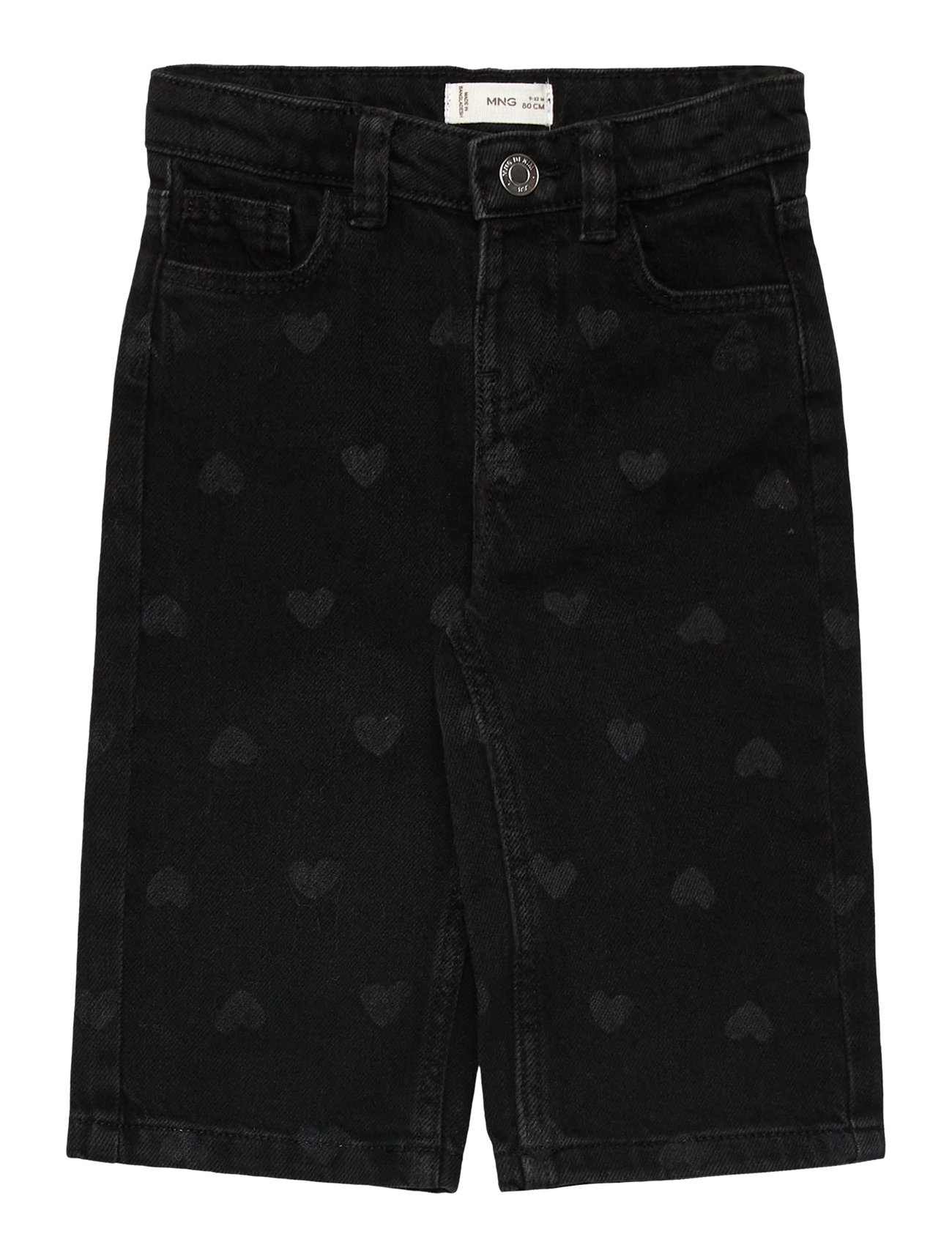 MANGO Straight-Bein Jeans With Hearts Grau - 3-4 - Kinder