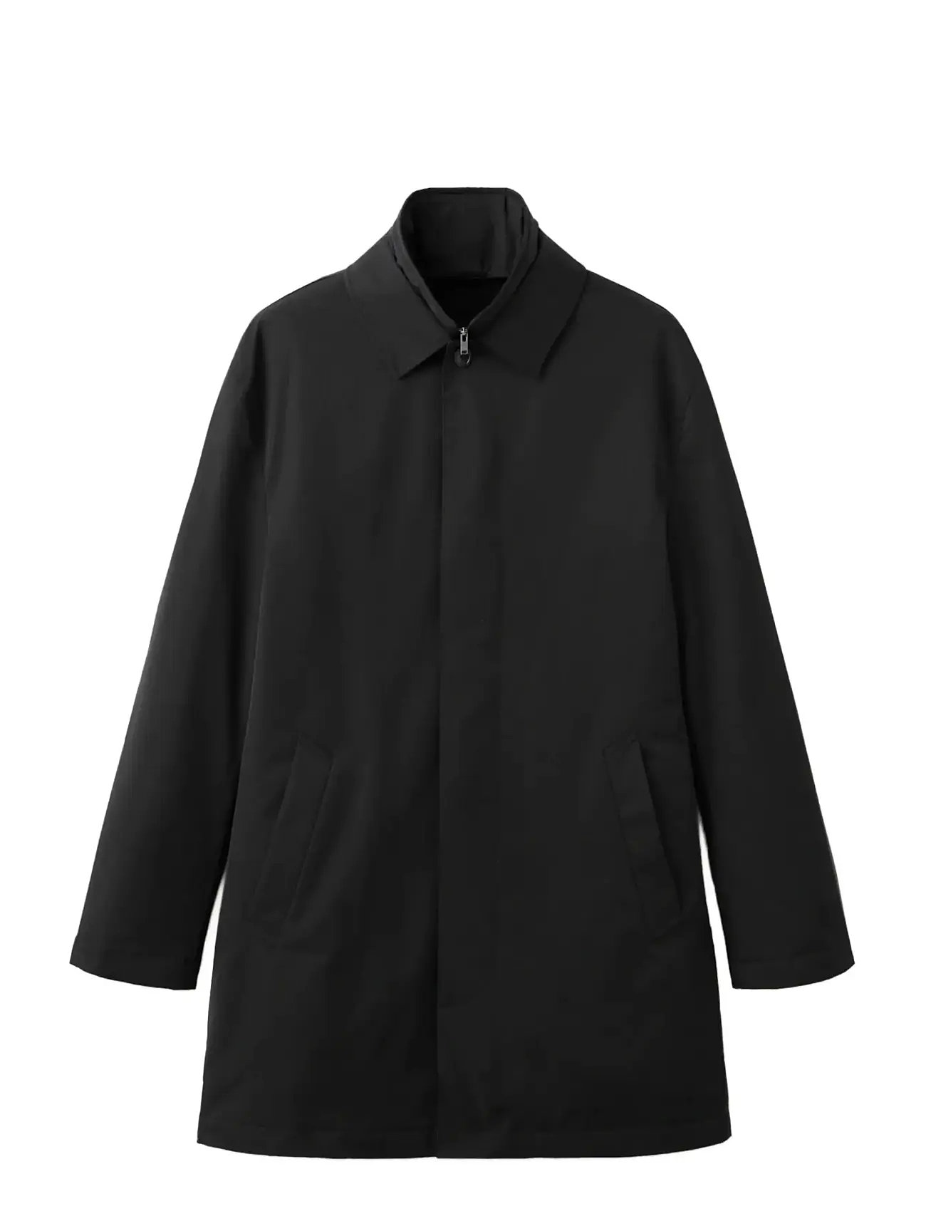 MANGO Quilted Water-Repellent Trench Mantel Schwarz - M - Herren