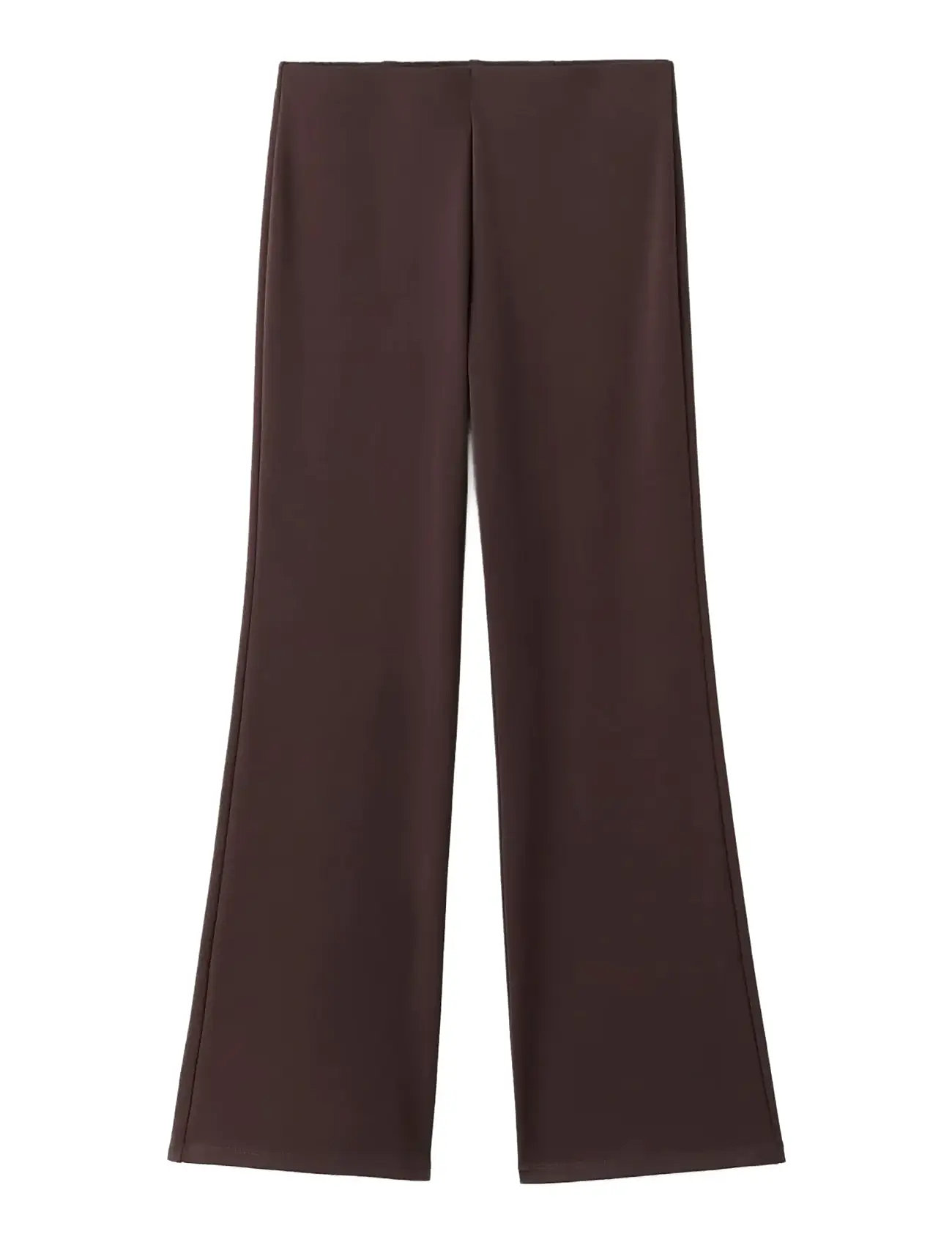 MANGO Fine-Knit Hosen With Elastic Waist Braun - M - Damen