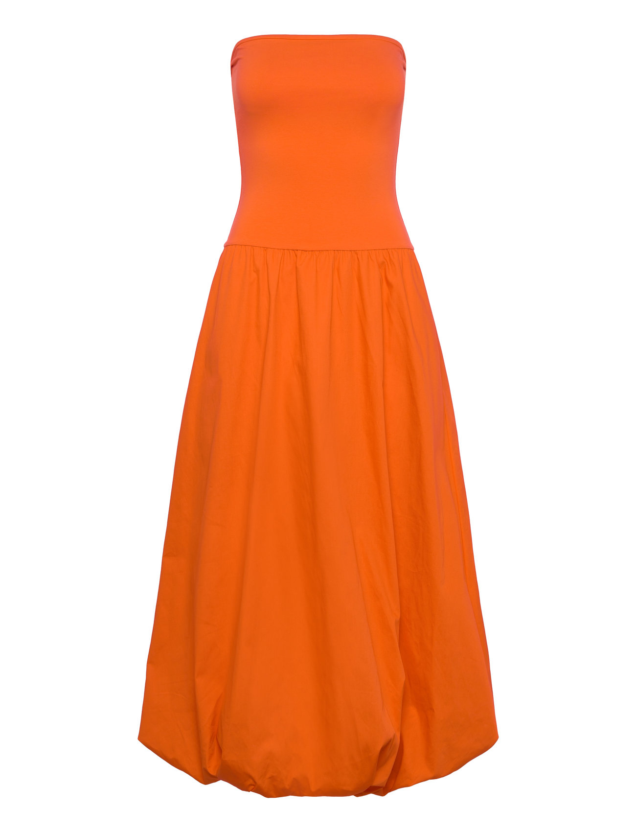 Combined Knitted Balloon Dress Knelang Kjole Orange Mango