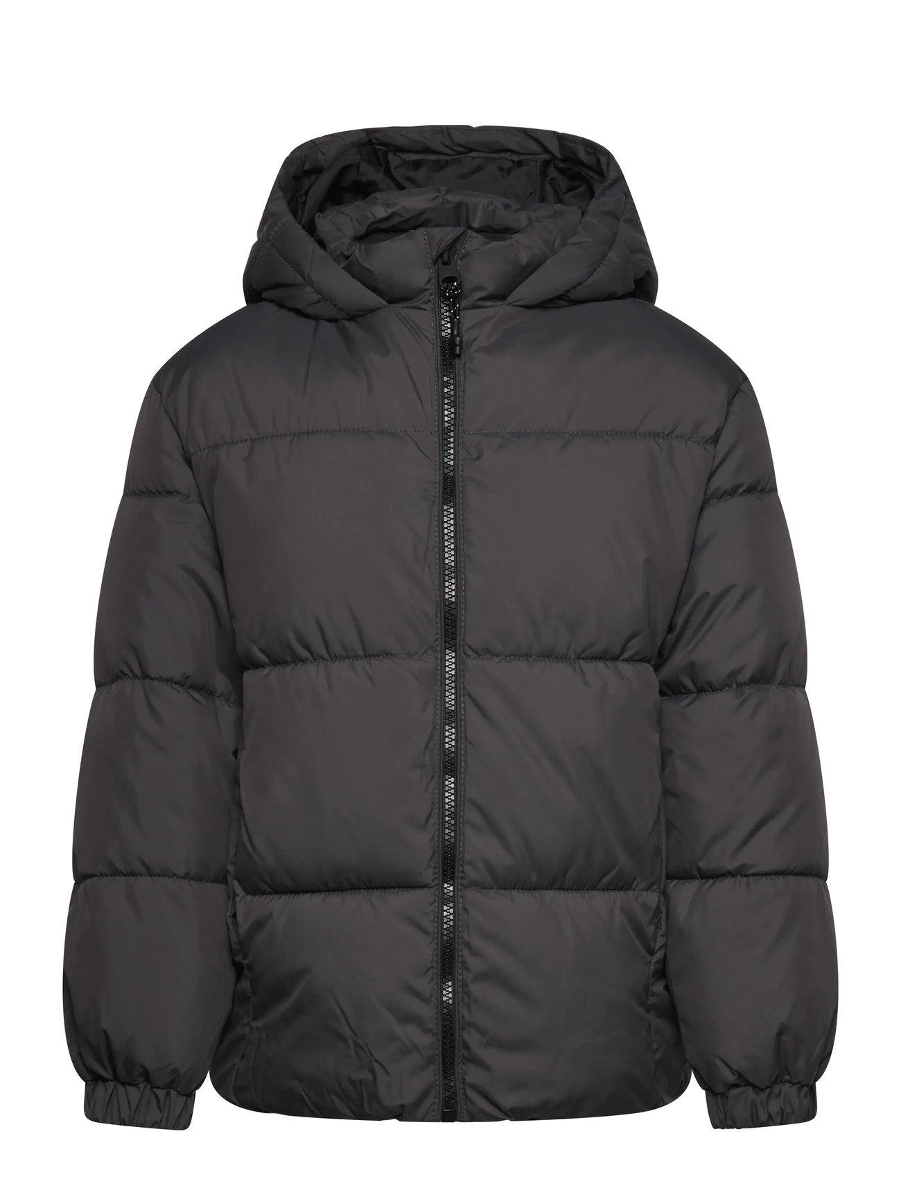 MANGO Hood Puffer Mantel Schwarz - 10 - Kinder