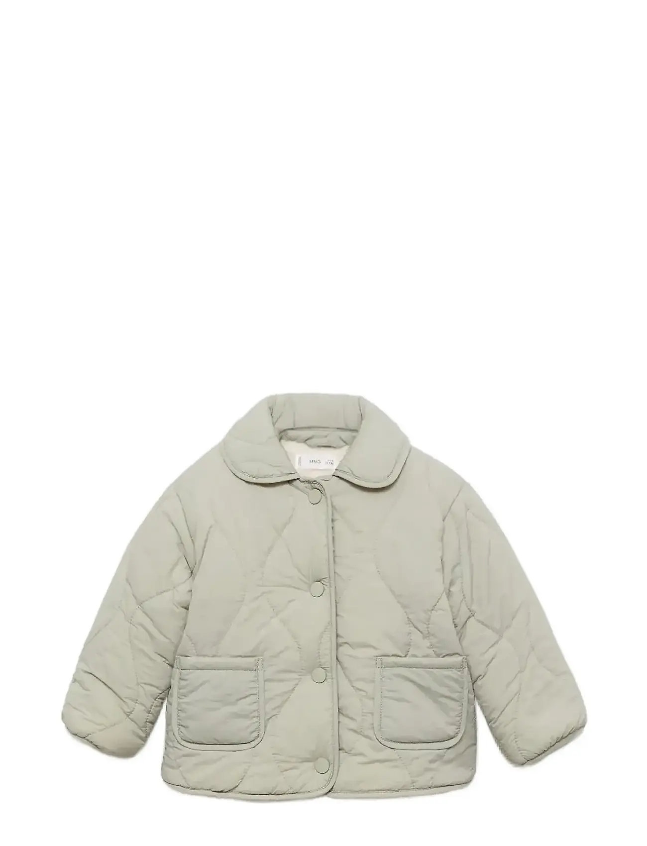Mango Padded Anorak With Shearling Lining, 18-24M, Green, Jakker & Frakker > Quiltede Jakker, Børn