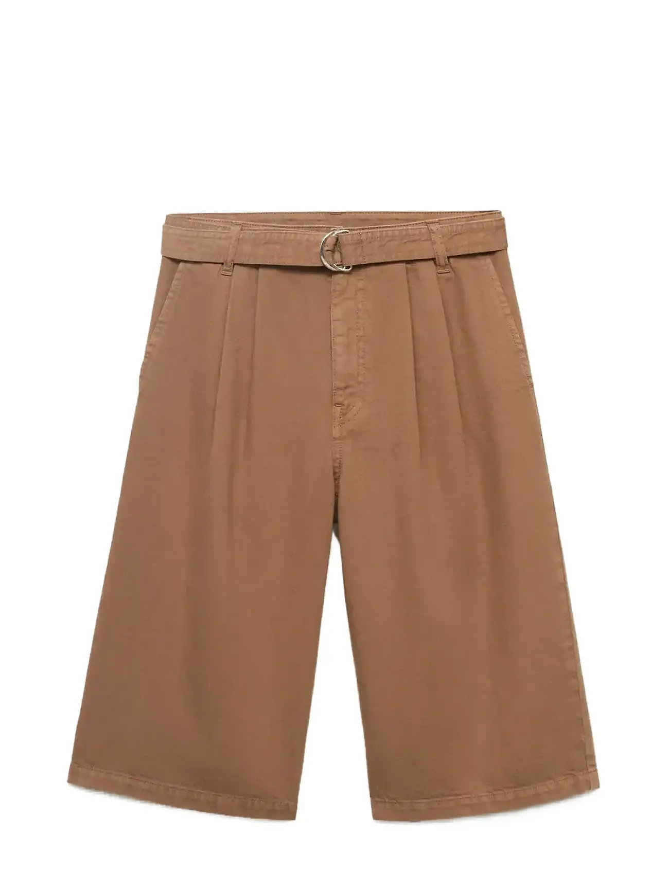 MANGO Denim Jorts With Gürtel Braun - 32 - Damen