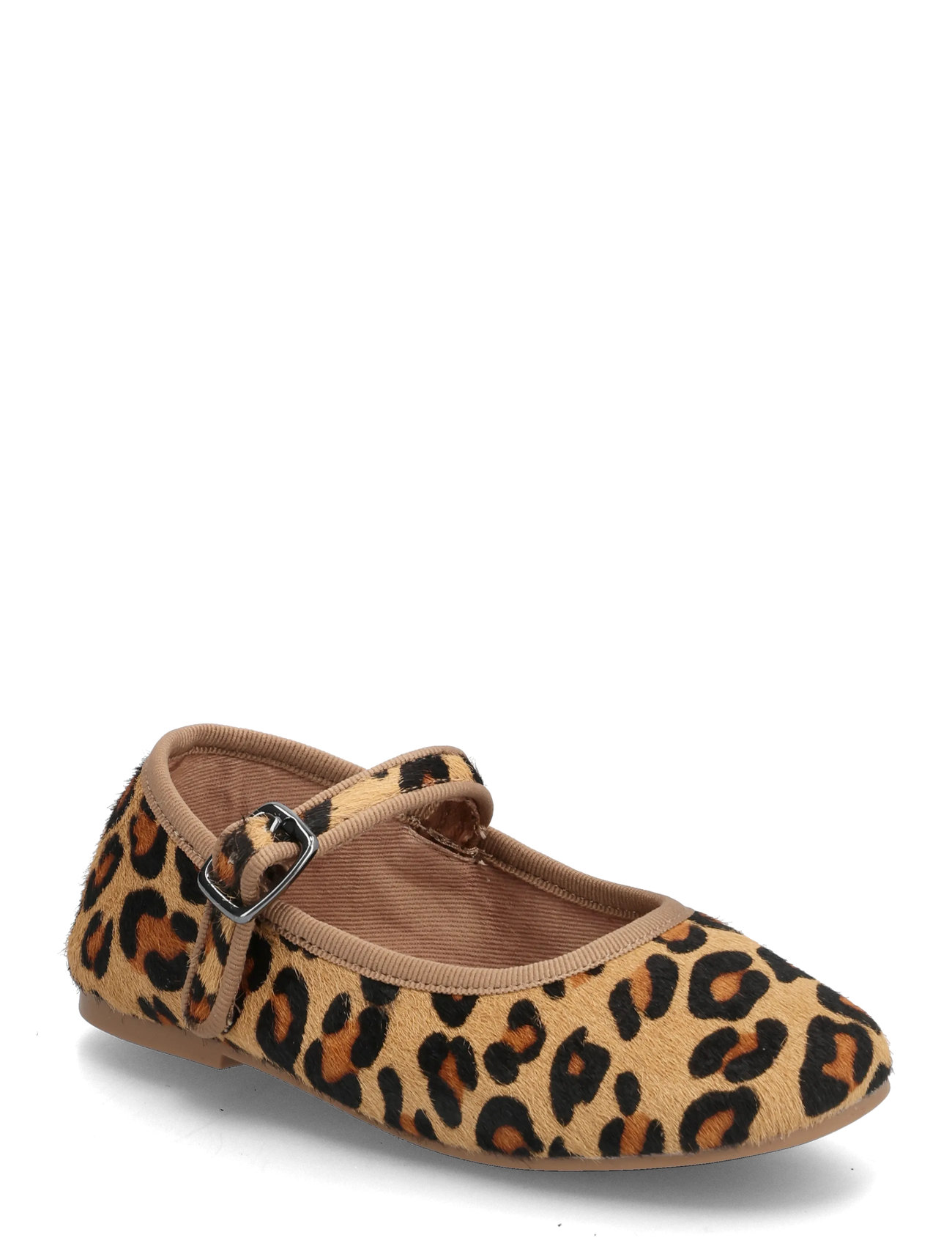 MANGO Leopard-Print Leder Ballerinas Patterned - 21 - Kinder