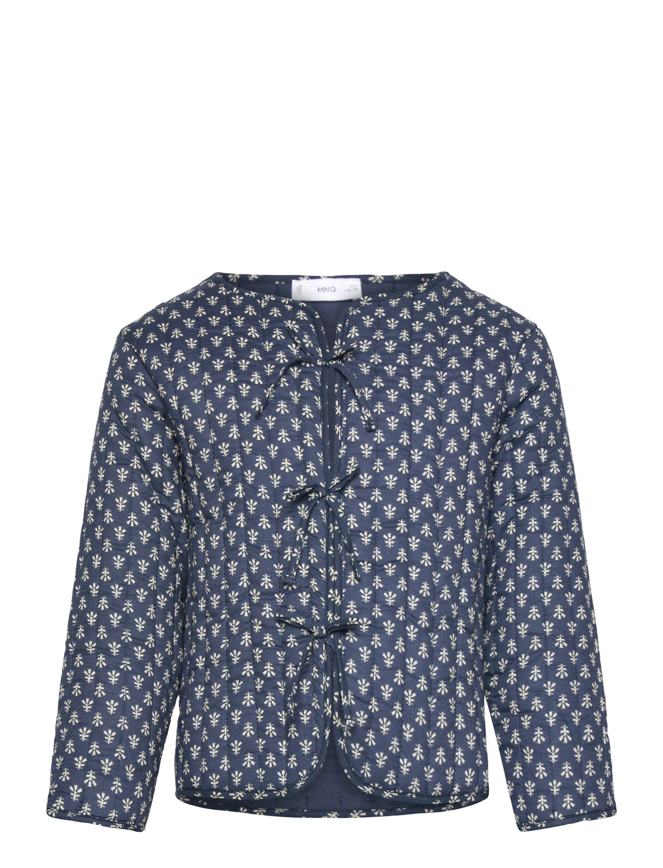 MANGO Printed Baumwolle Jacke Navy - 9 - Kinder
