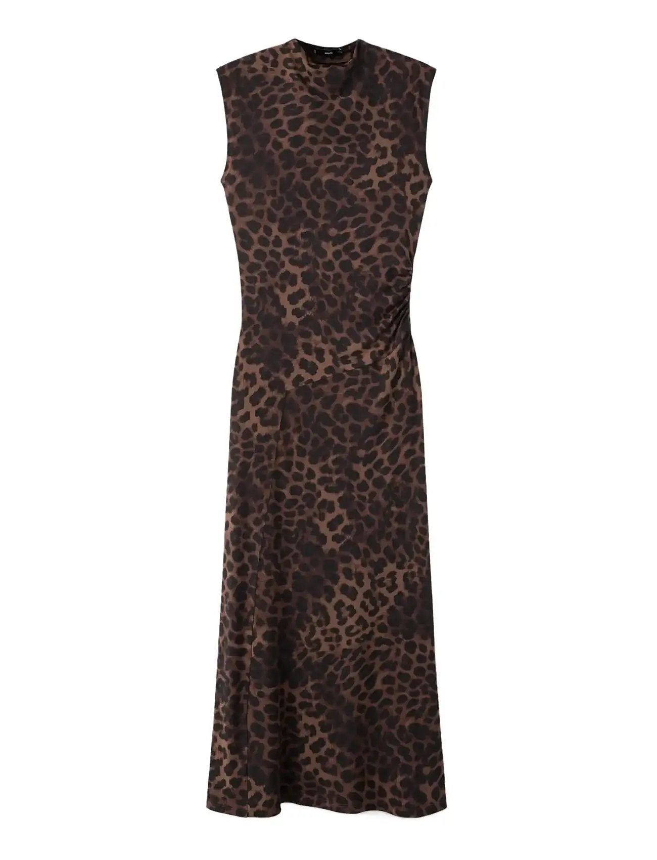 MANGO Leopard-Print Fitted Kleid Braun - XS - Damen
