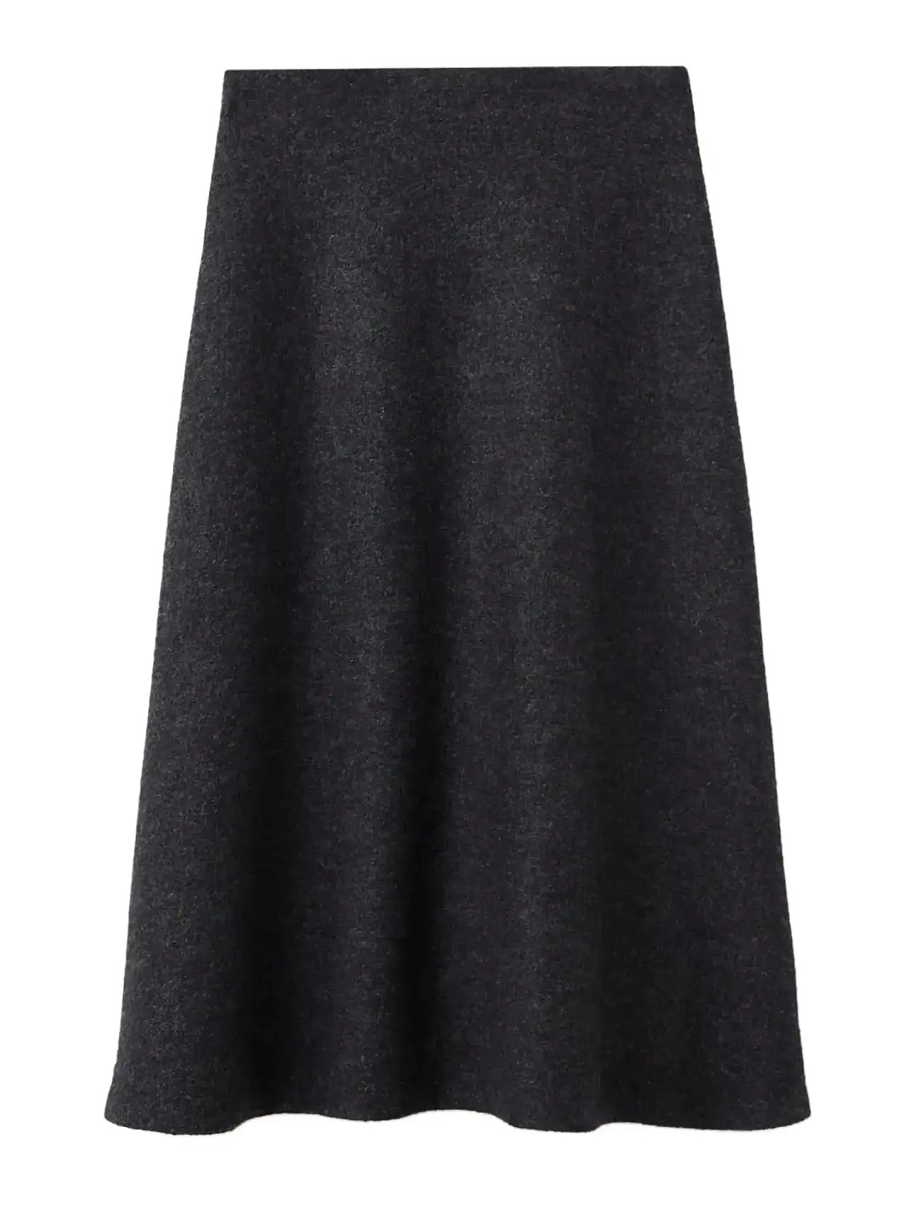 MANGO A-Line Wolle Rock Grau - L - Damen