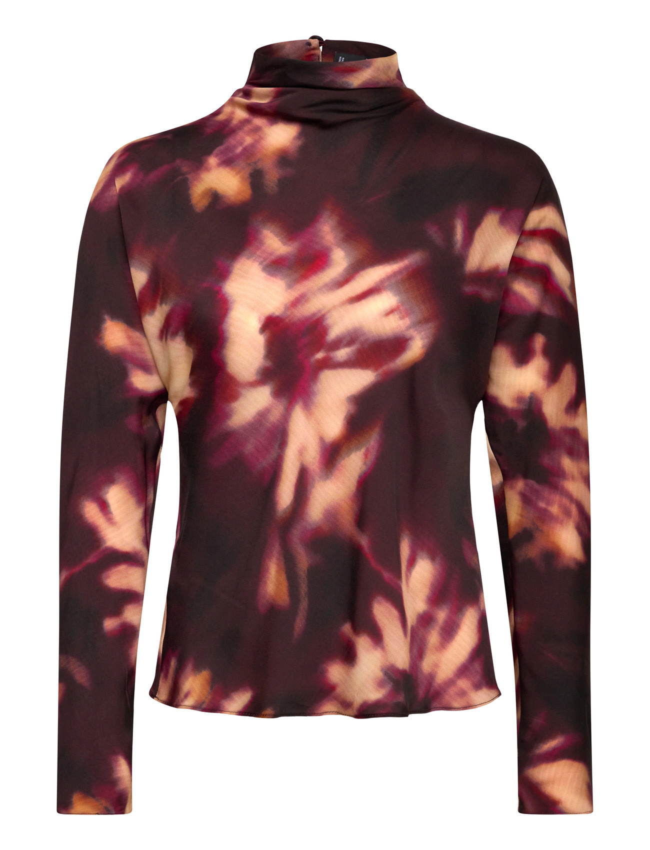 MANGO Tie-Dye Rollkragen Bluse Patterned - L - Damen