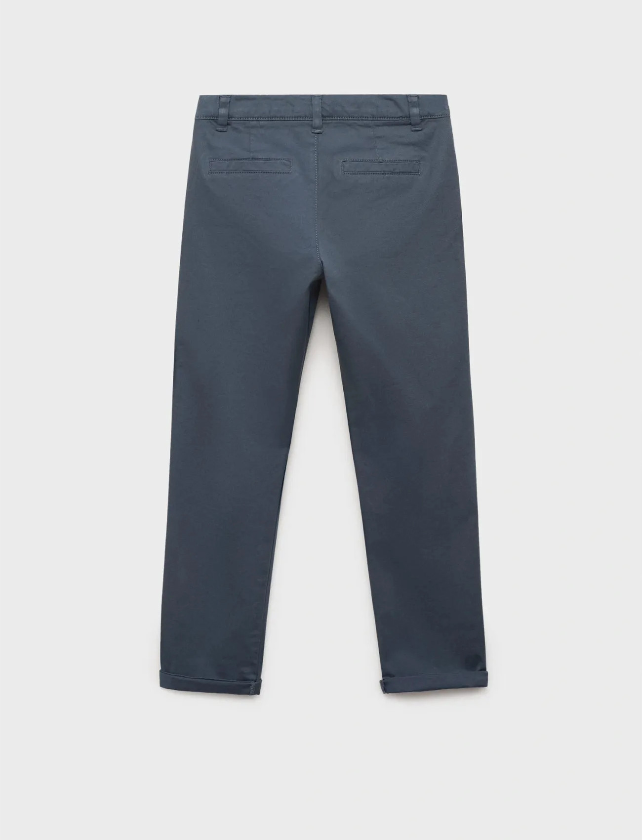 Mango Plain Chino Trousers, 6, Blue, Underdele > Bukser, Børn