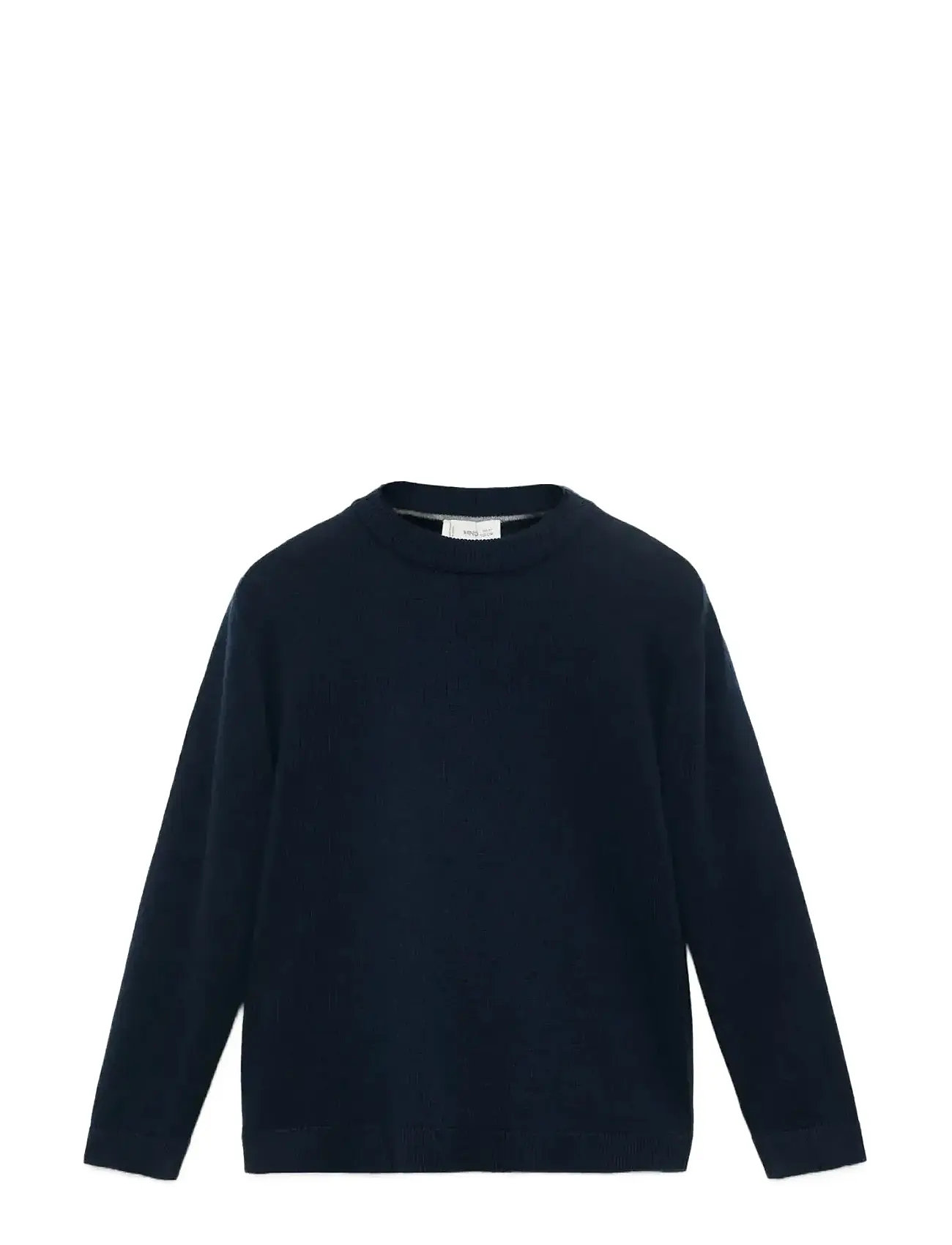 MANGO Strick Pullover With Ribbed Details Navy - 3-4 - Kinder