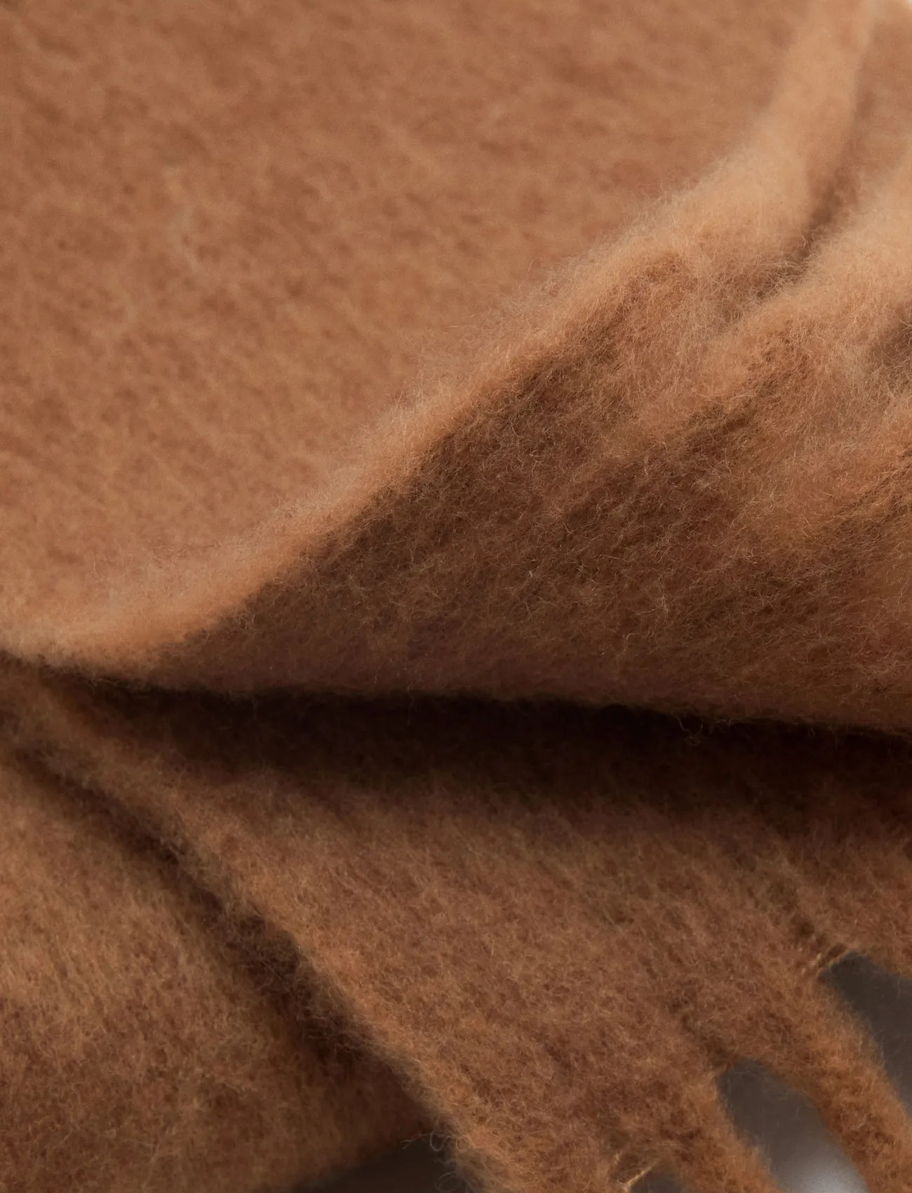 Mango Fringed Edge Scarf, One Size, Brown, Tørklæder > Vintertørklæder, Dame