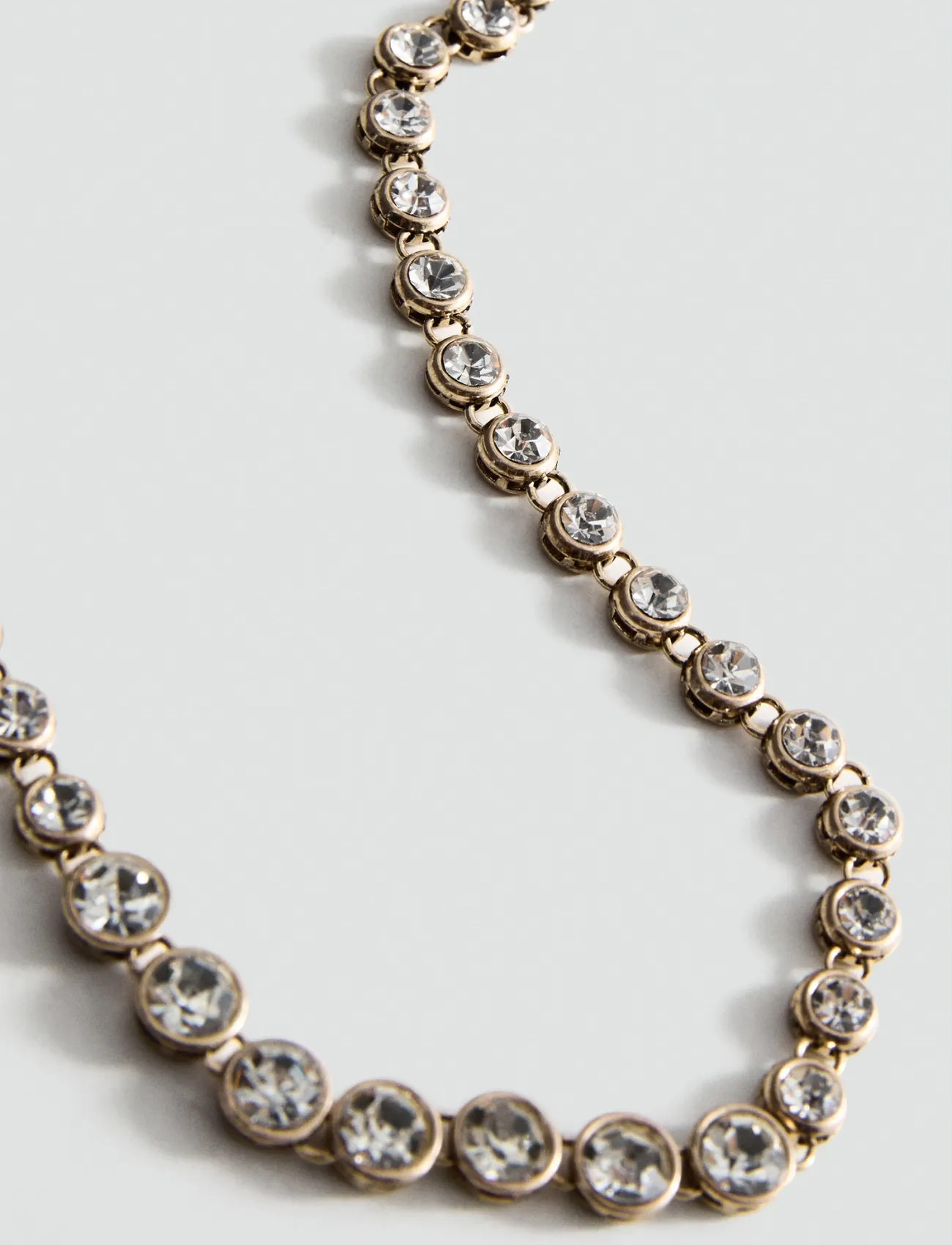Mango Crystal Necklace, One Size, Gold, Halskæder > Kædehalskæder, Dame
