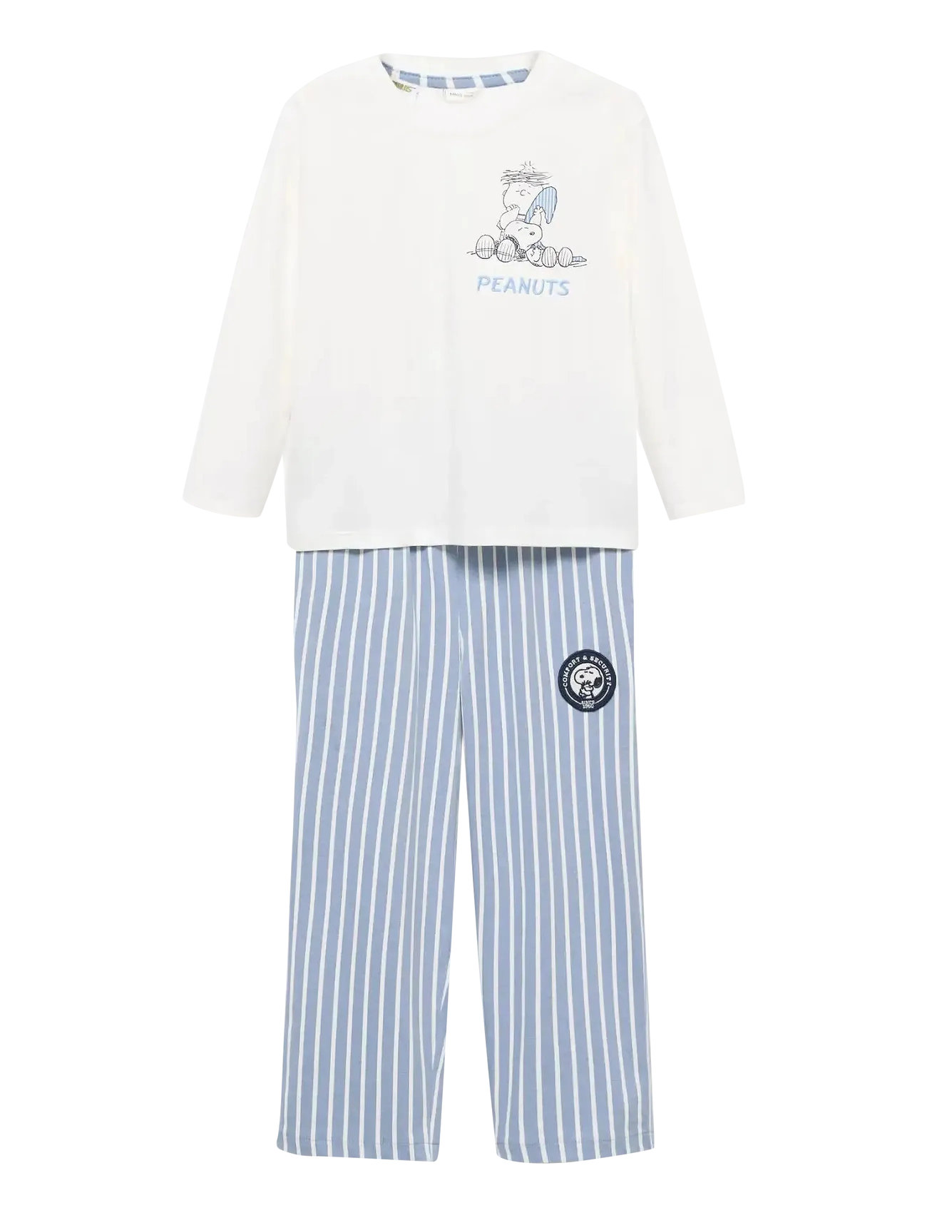Mango Long Snoopy Pyjama, 3-4, Blue, Pyjamas > Pyjamas-Sæt, Børn