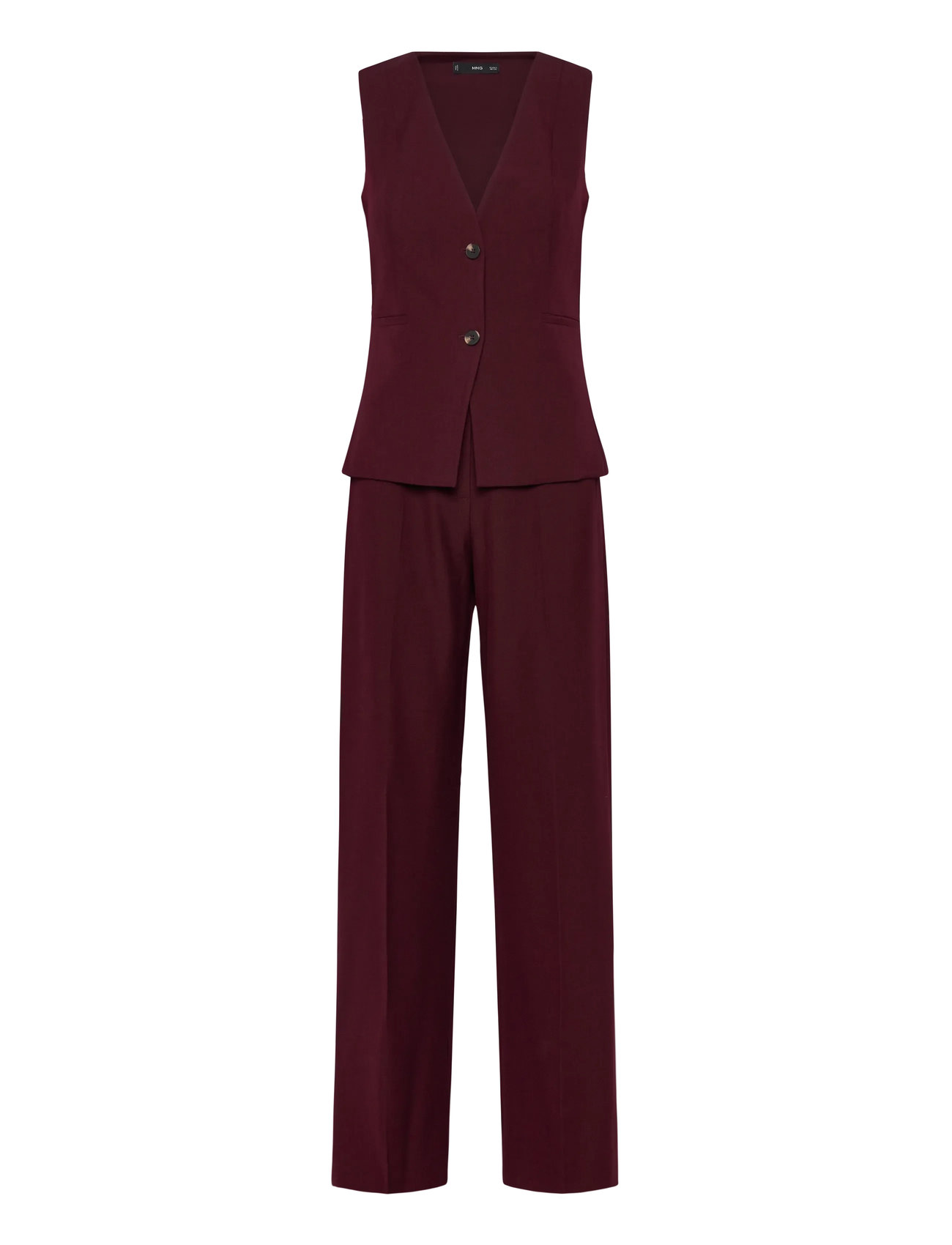MANGO Long Anzug-Style Jumpsuit Rot - XS - Damen