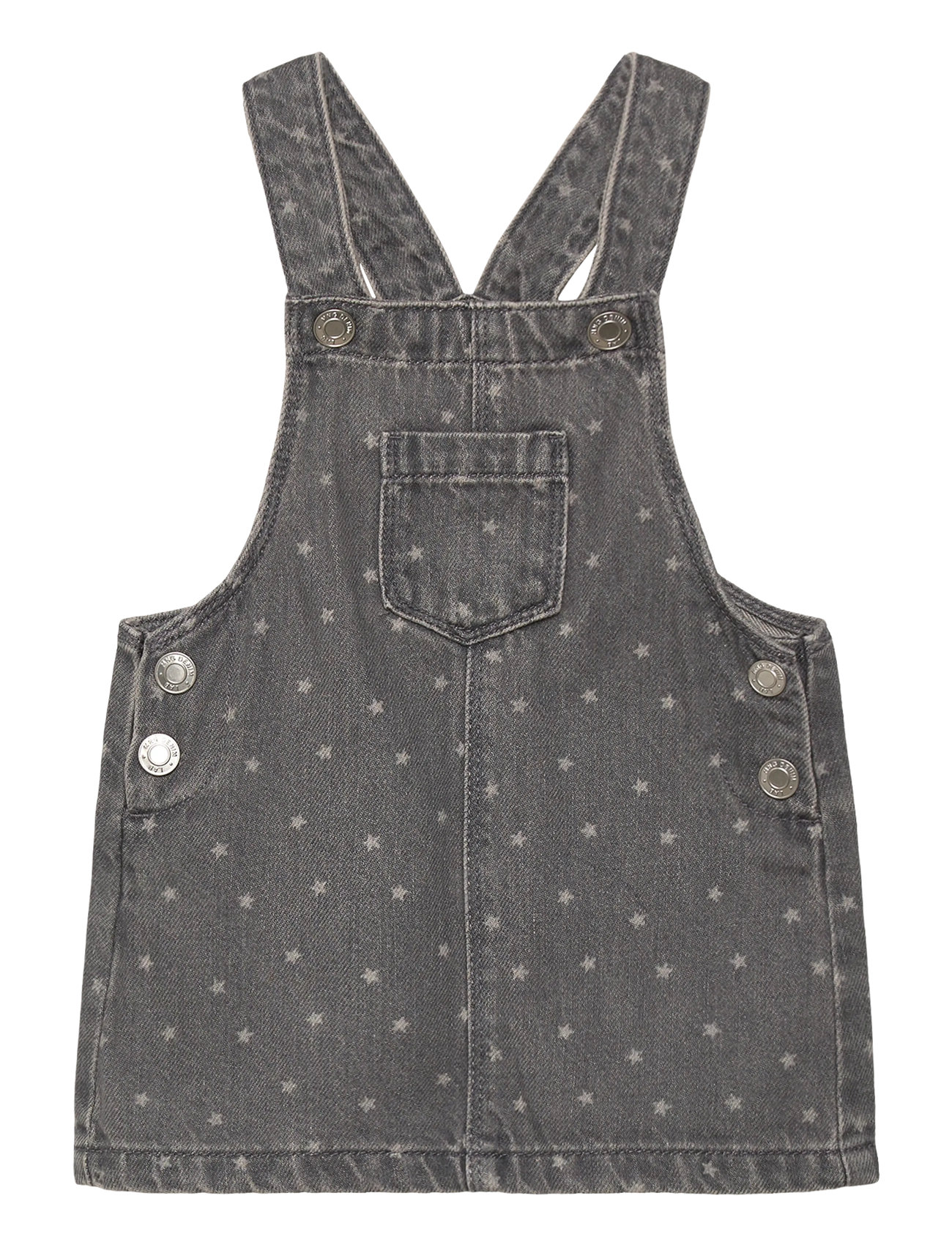 MANGO Denim Pinafore With Stars Grau - 5-6 - Kinder
