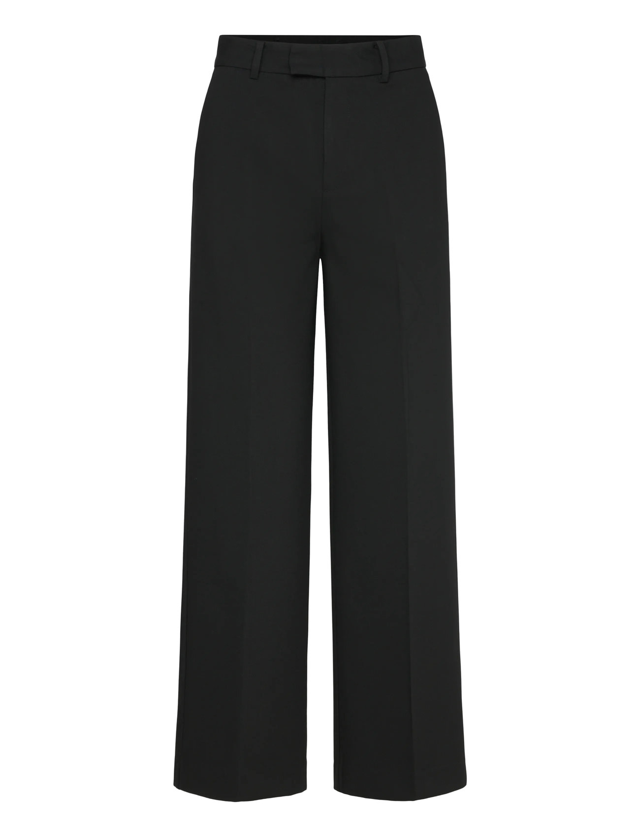 MANGO Mid-Rise Cropped Straight-Bein Hosen Schwarz - 34 - Damen