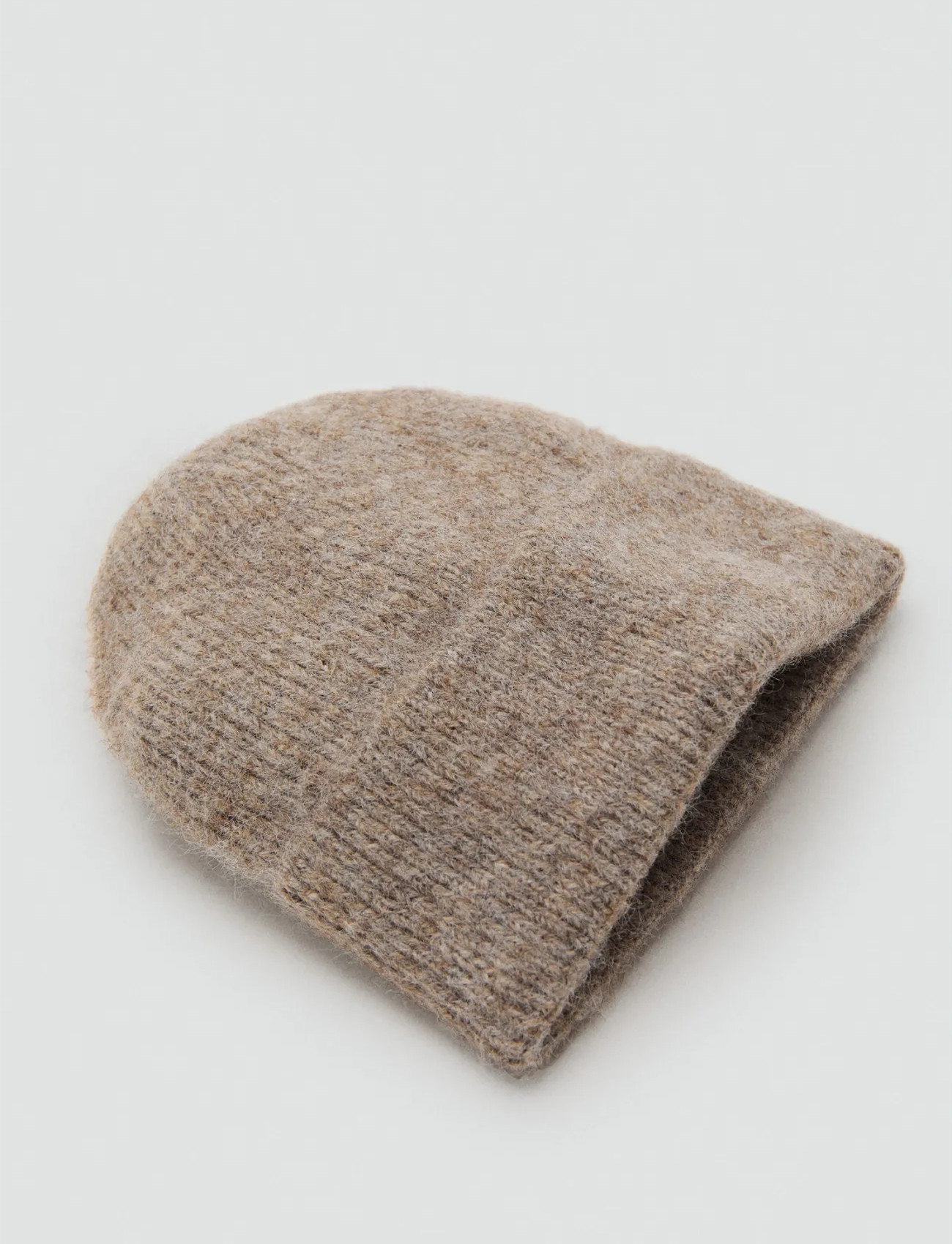 Mango Rib-Knit Cap, One Size, Beige, Hovedbeklædning > Huer, Dame