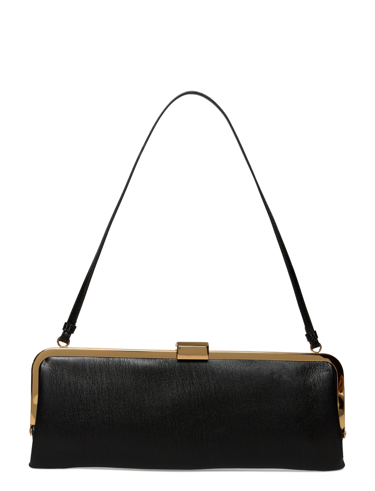 MANGO Metallic Clutch Handtasche Schwarz - One Size - Damen