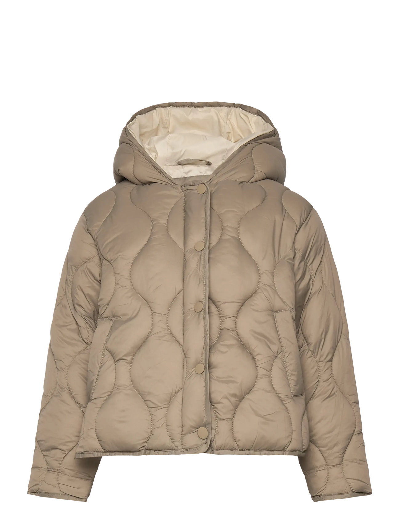 MANGO Hood Puffer Mantel Beige - 6 - Kinder