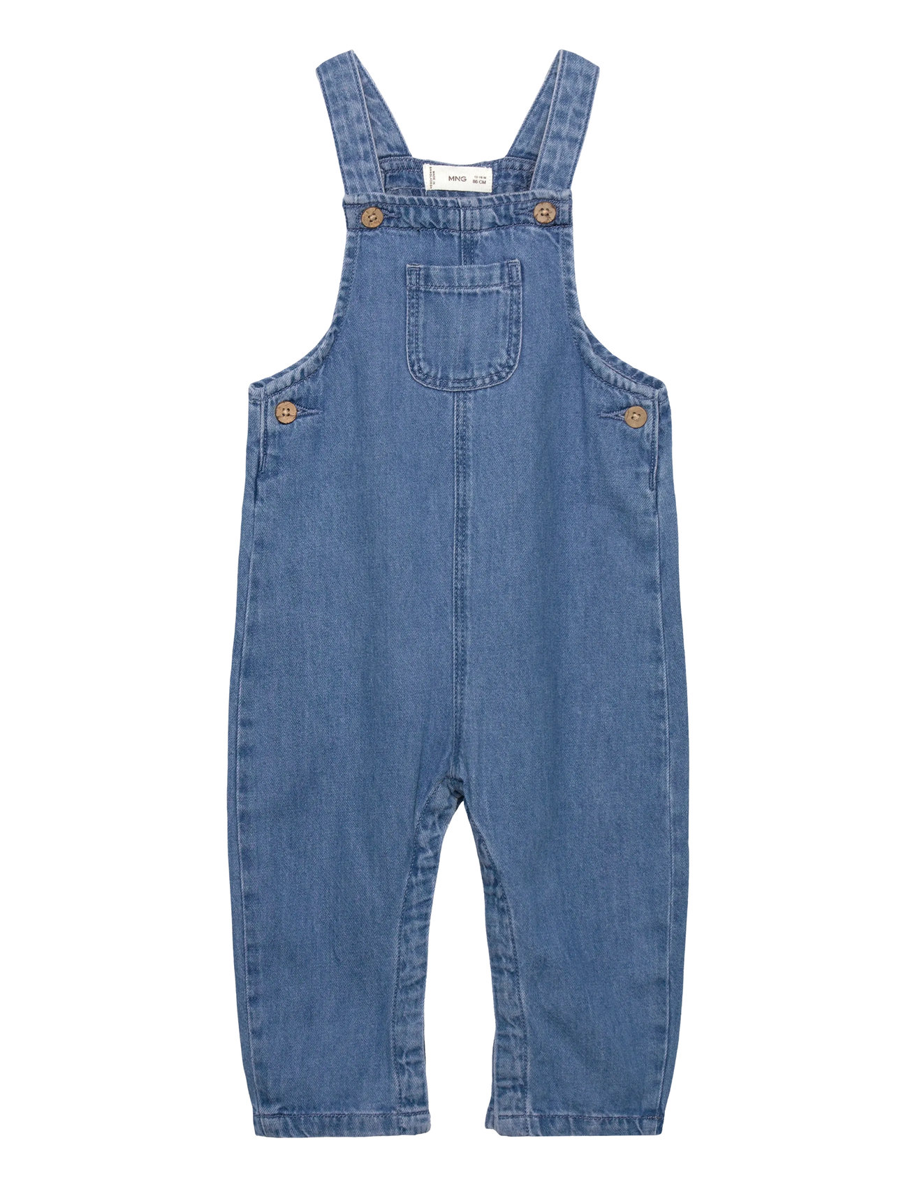 MANGO Denim Pockets Dungarees Blau - 3-6M - Kinder