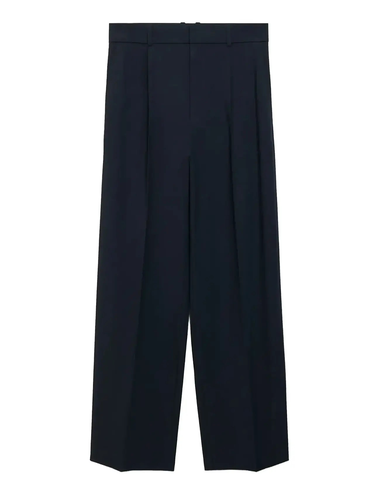 MANGO Low-Rise Wide Bein Hosen Navy - 34 - Damen