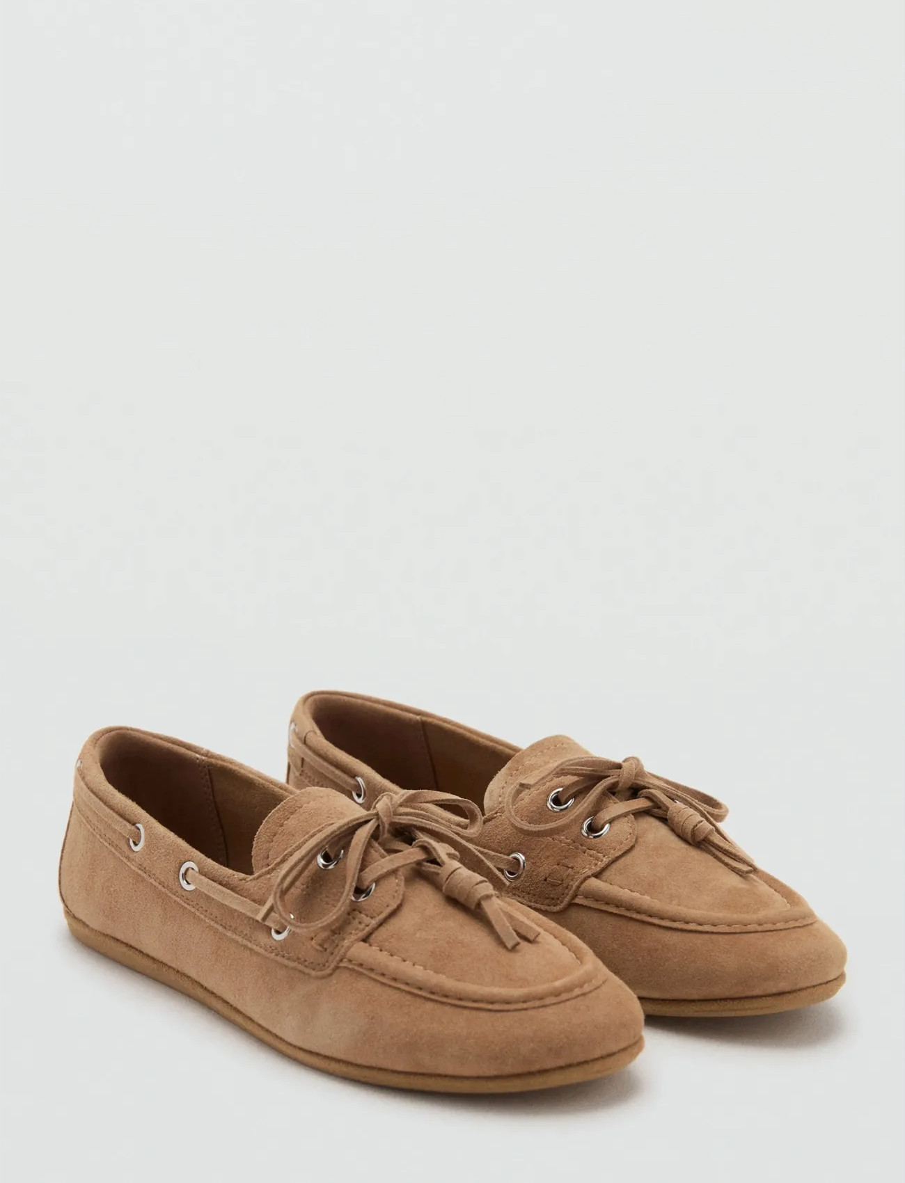 Mango Deck Sko With Laces, 38, Beige, Sko > Bådsko, Dame