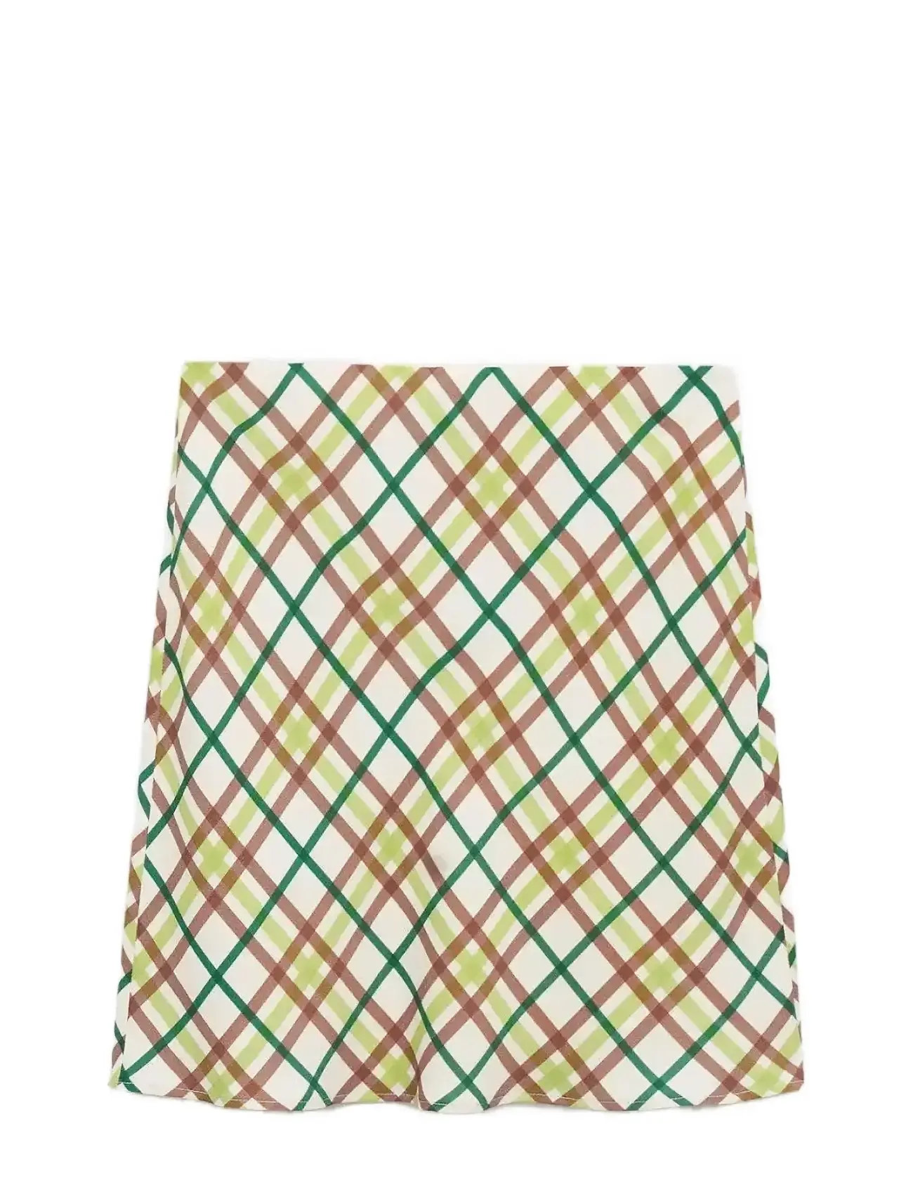 MANGO Kurz Check Rock Cream - XL - Damen
