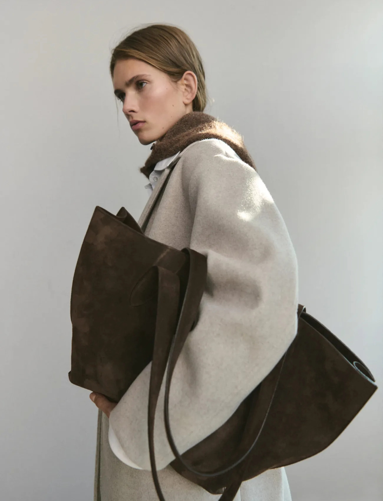 Mango Double Breasted Midi Coat