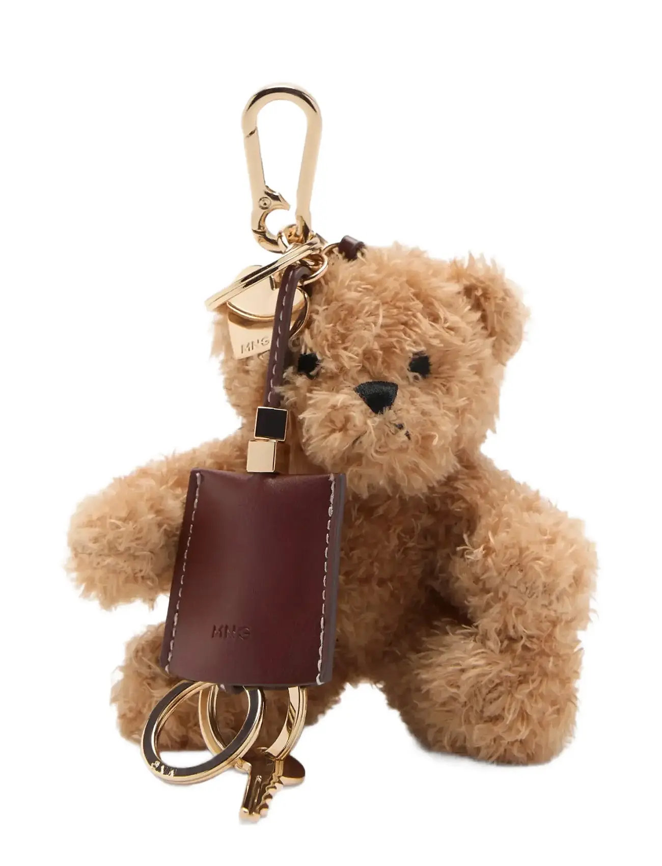 MANGO Bear Keyring Beige - One Size - Damen