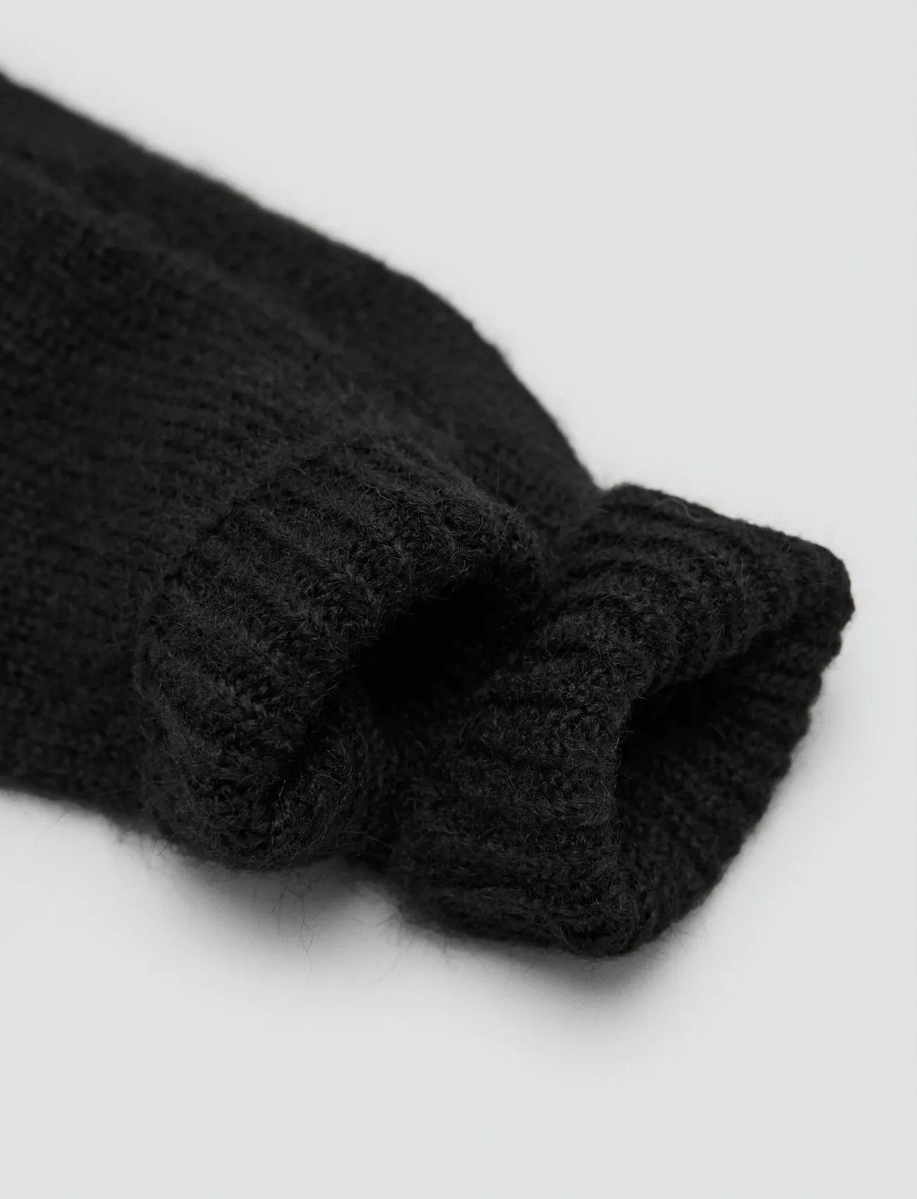 Mango Knitted Gloves, One Size, Black, Handsker > Fingerhandsker, Dame