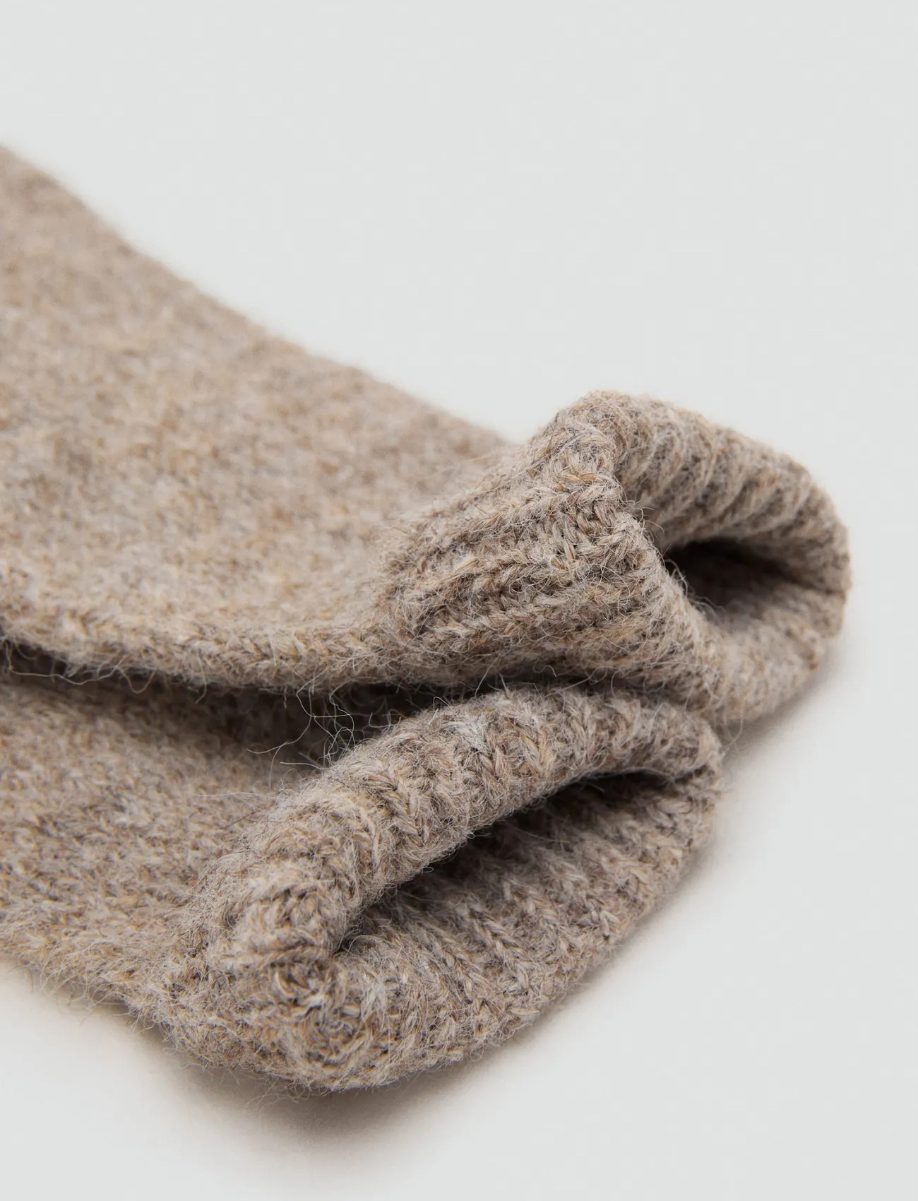 Mango Knitted Gloves, One Size, Beige, Handsker > Fingerhandsker, Dame
