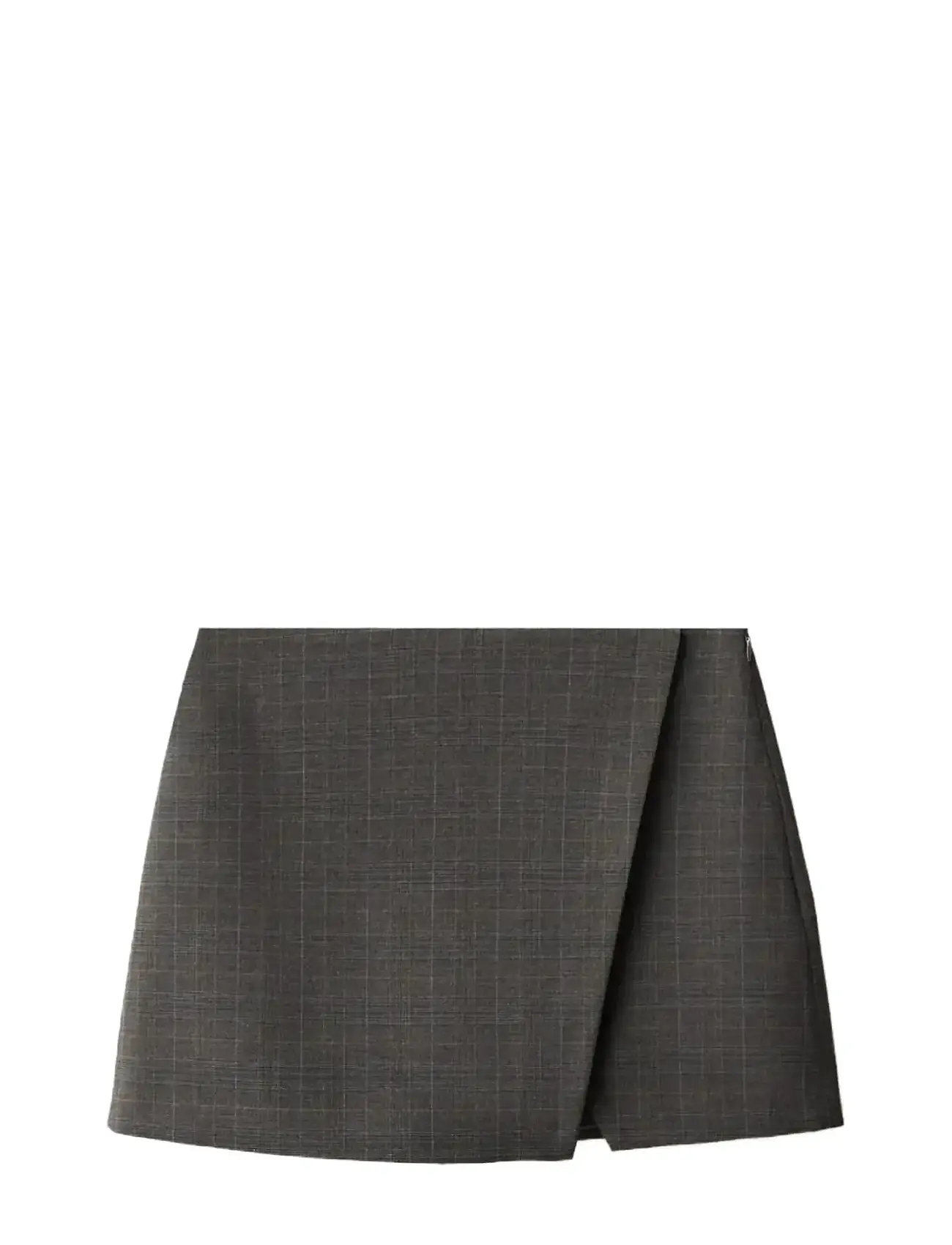 MANGO Check Wrap Rock Grau - 34 - Damen