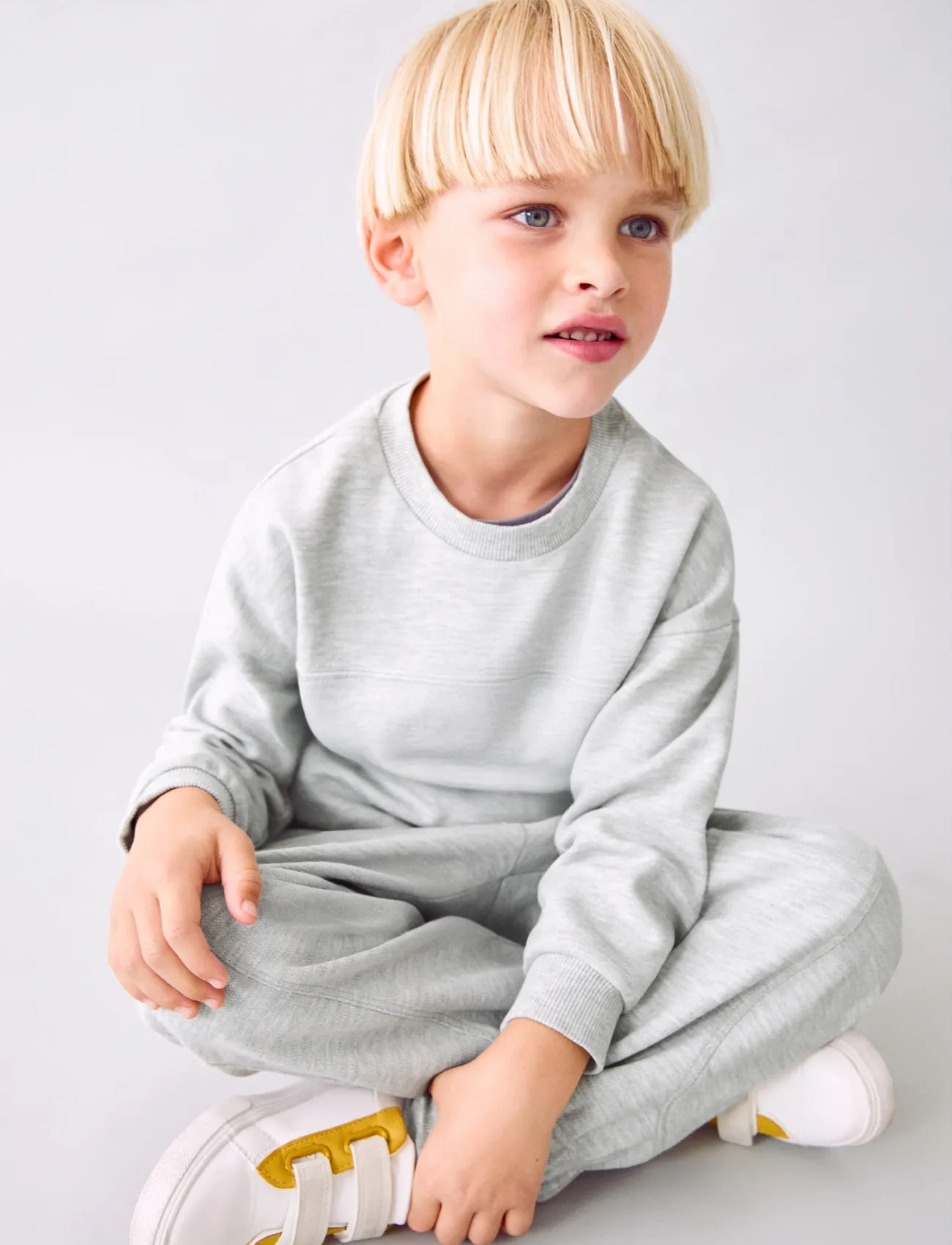 Mango Oversize Cotton Sweatshirt, 9-12M, Grey, Sweatshirts & Hættetrøjer > Sweatshirts, Børn