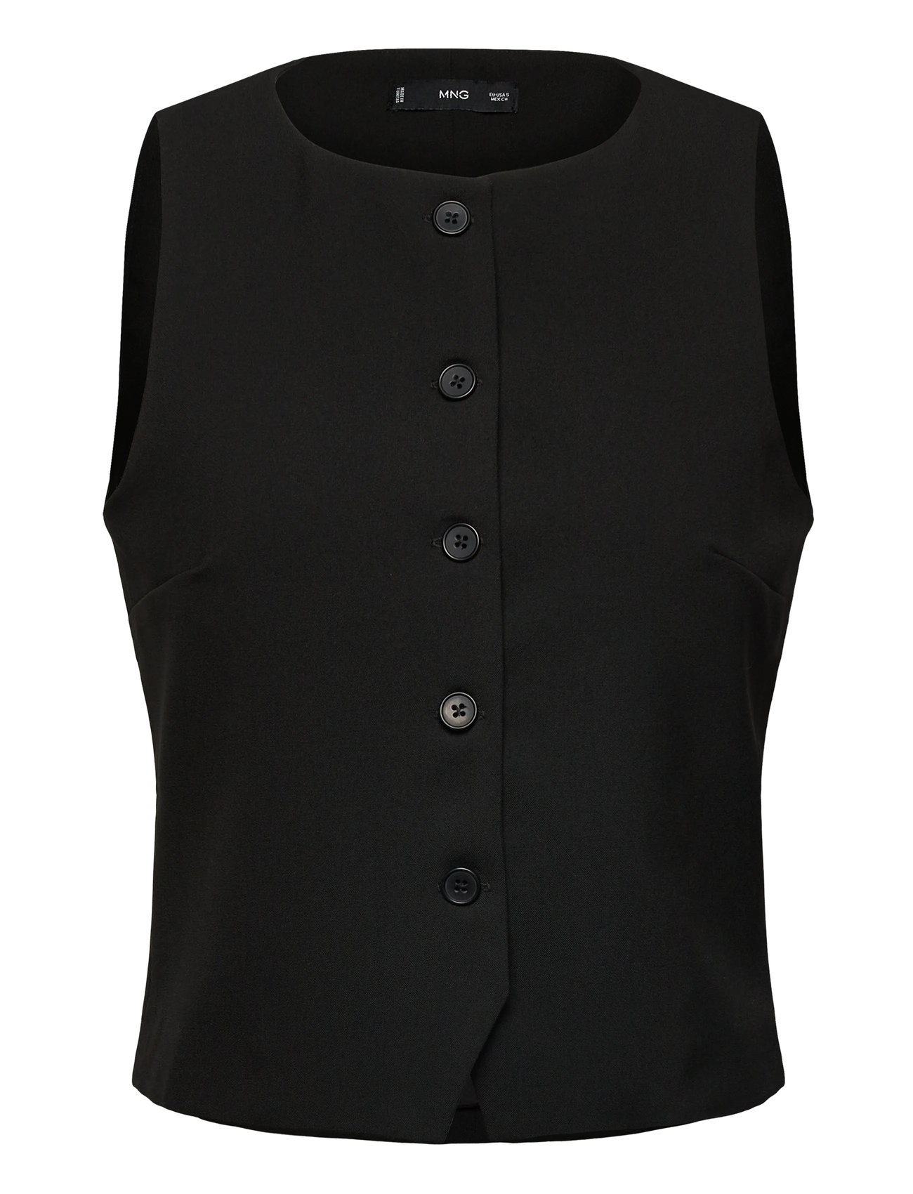 MANGO Anzug Weste With Buttons Schwarz - S - Damen