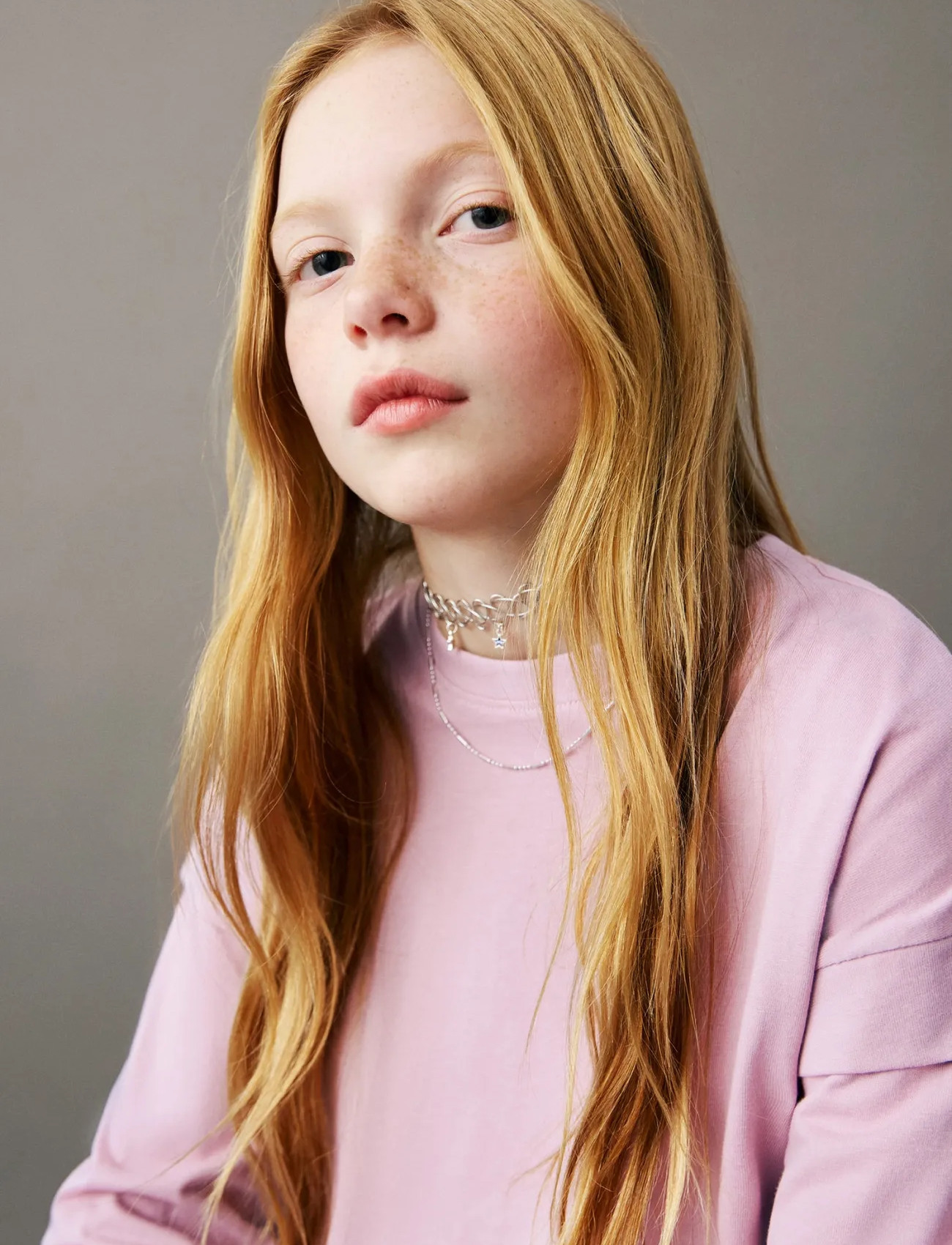 Mango Sleeve Detail T-Shirt, 9-10, Pink, T-Shirts > Langærmede T-shirts, Børn