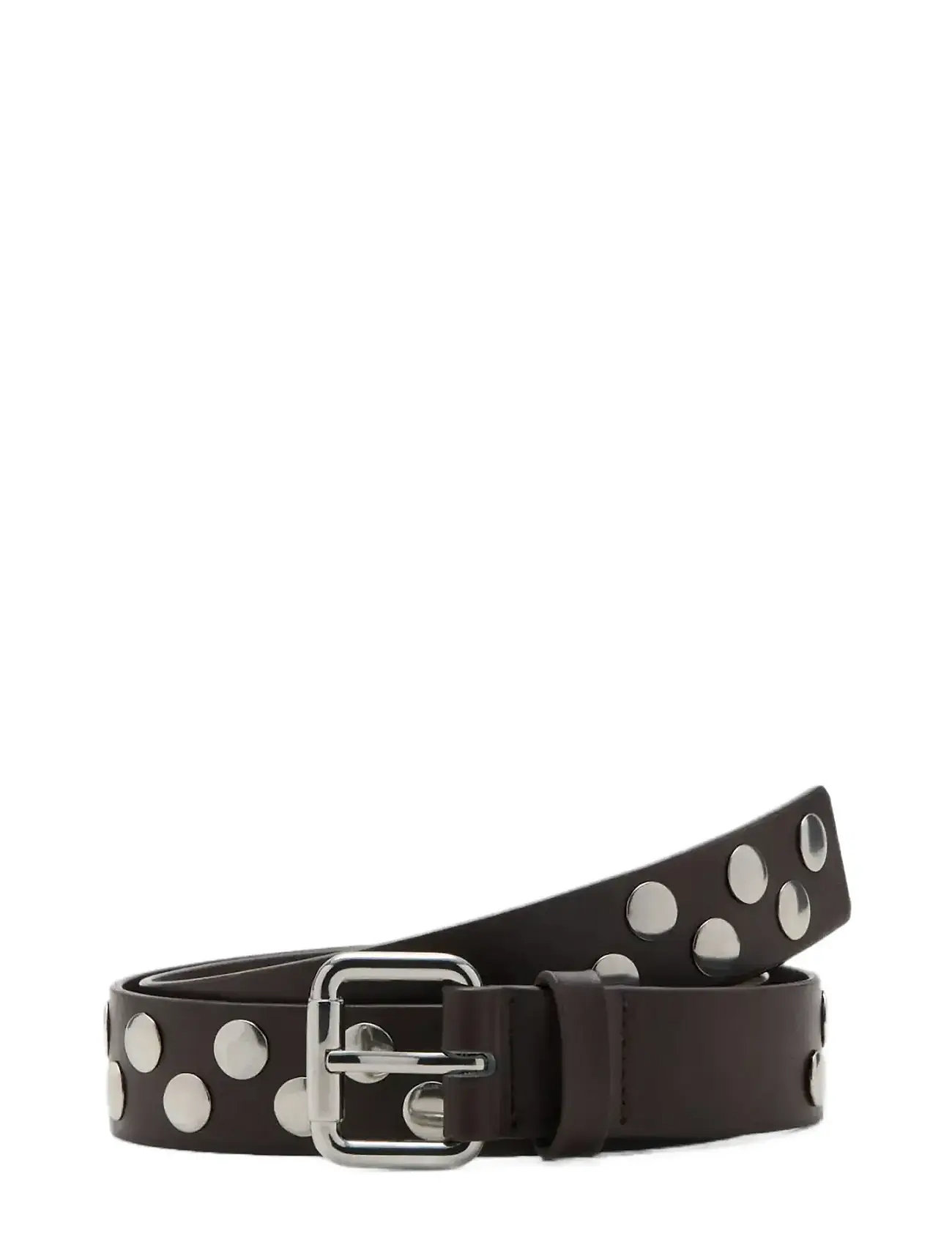 Mango Studded Belt, L, Brown, Belts > Casual Belt, Dame