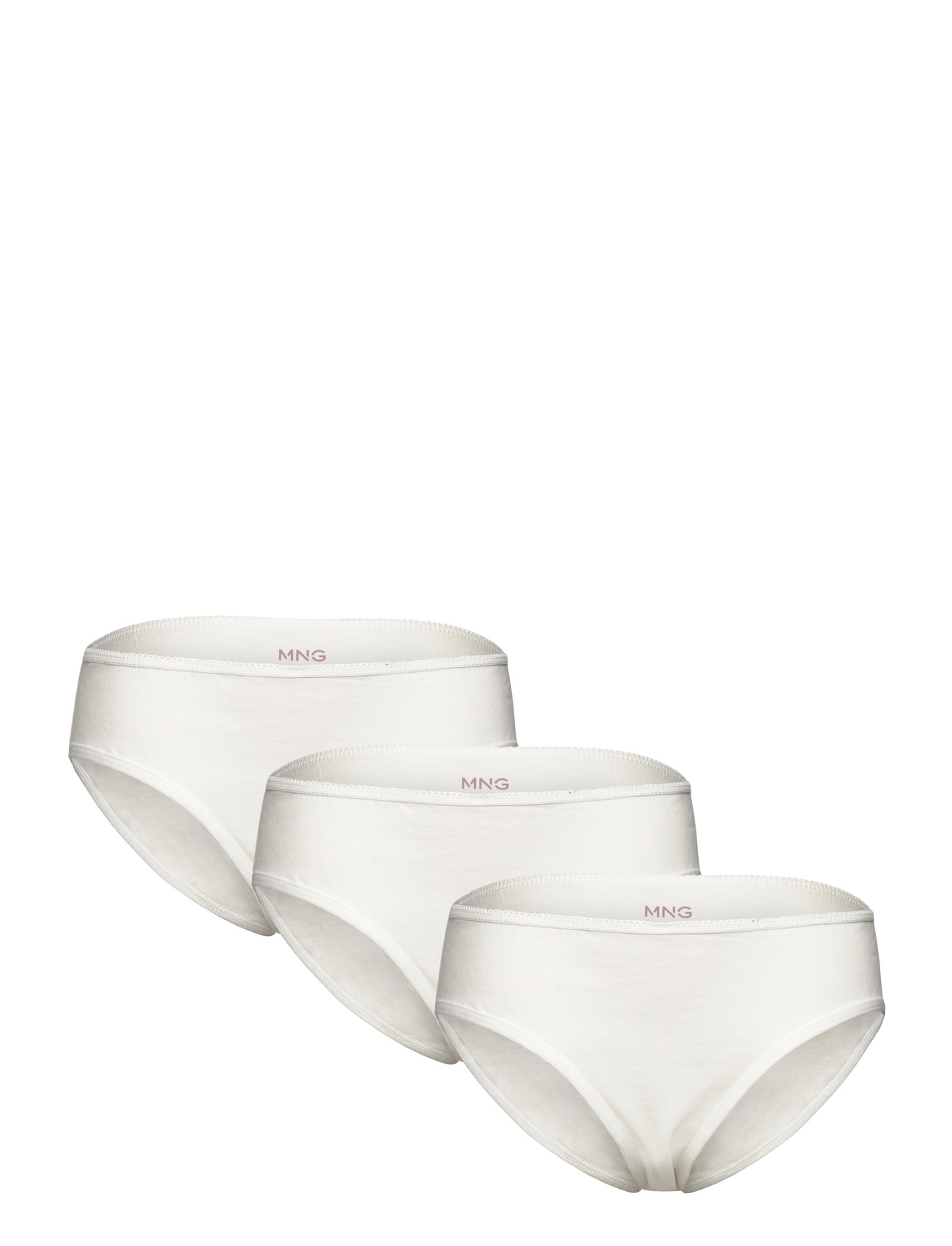 Mango 3 Pack Cotton Panties, 7-8, Cream, Undertøj > Underbukser, Børn