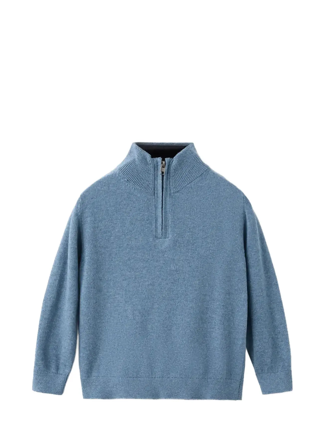 Mango Perkins-Neck Sweater, 5-6, Blue, Strik > Pullovere, Børn