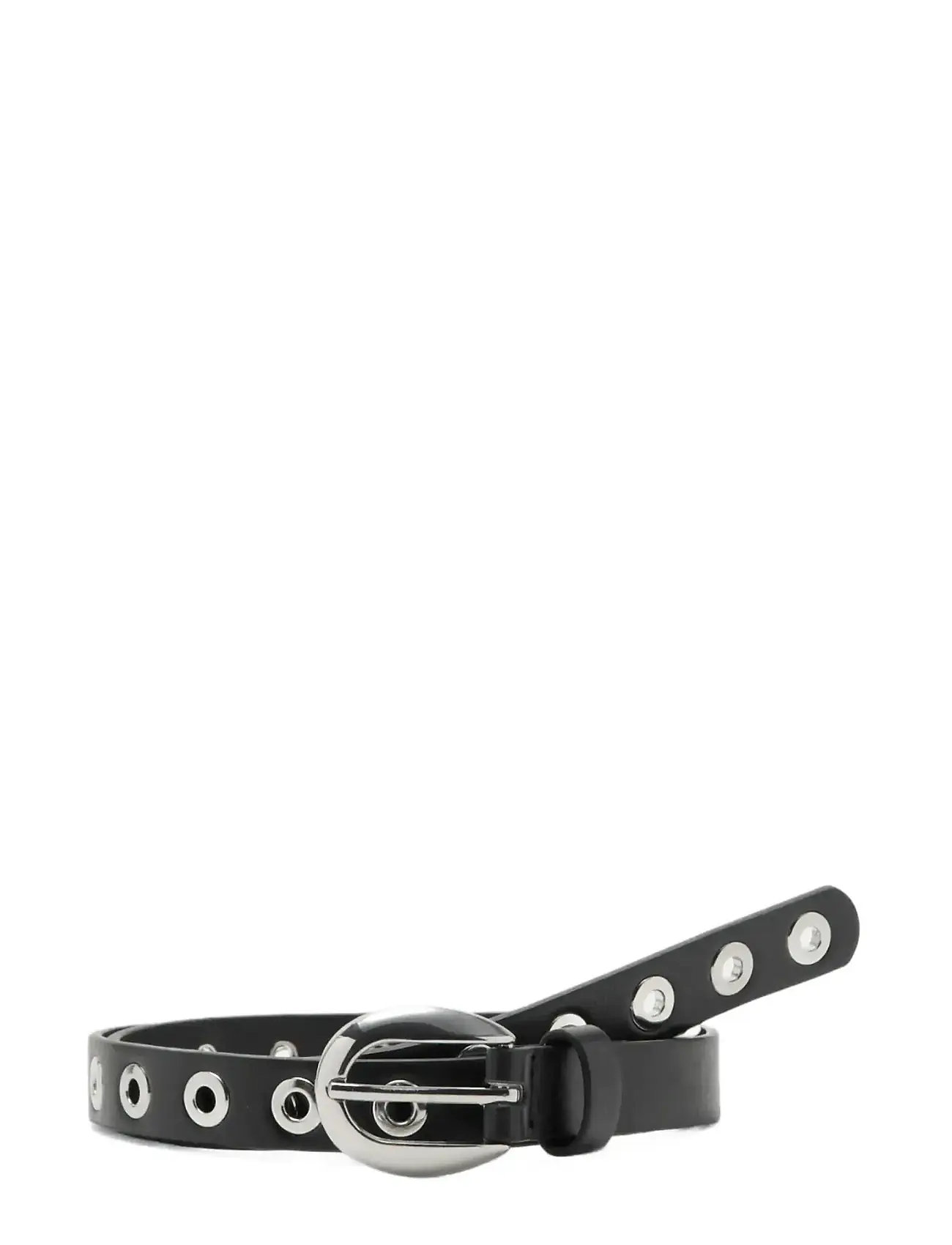 Mango Thin Eyelets Belt, M, Black, Belts > Casual Belt, Dame
