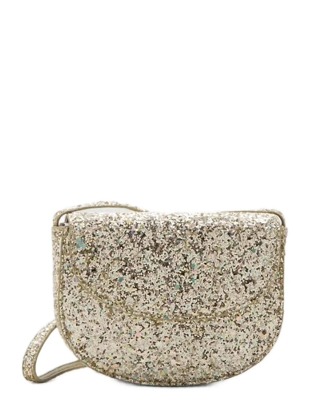 Mango Glitter Flap Handbag, One Size, Gold, Tasker > Crossbody-Tasker, Dame