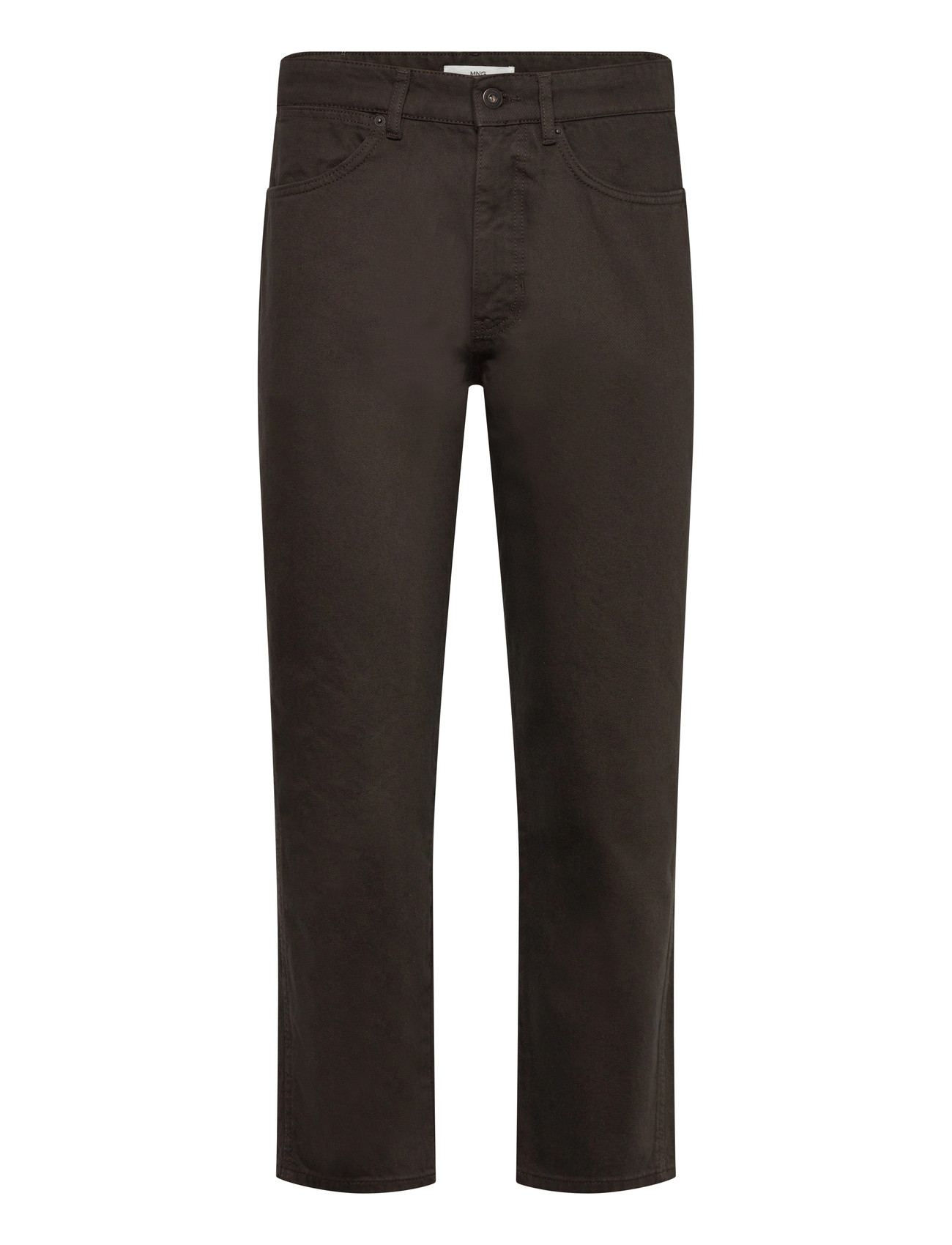 Mango Regular Fit Cotton Jeans, 42, Brown, Jeans > Almindelige, Herre