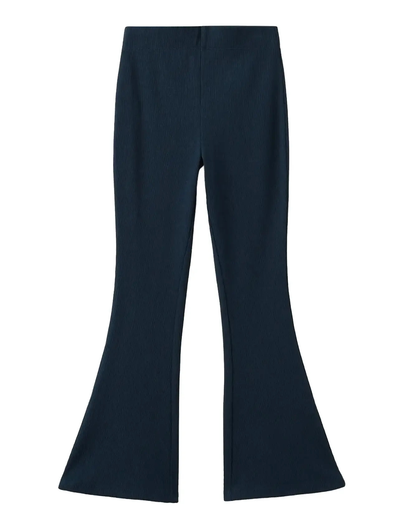 Mango Flared Cotton Leggings, 11, Navy, Underdele > Leggings, Børn