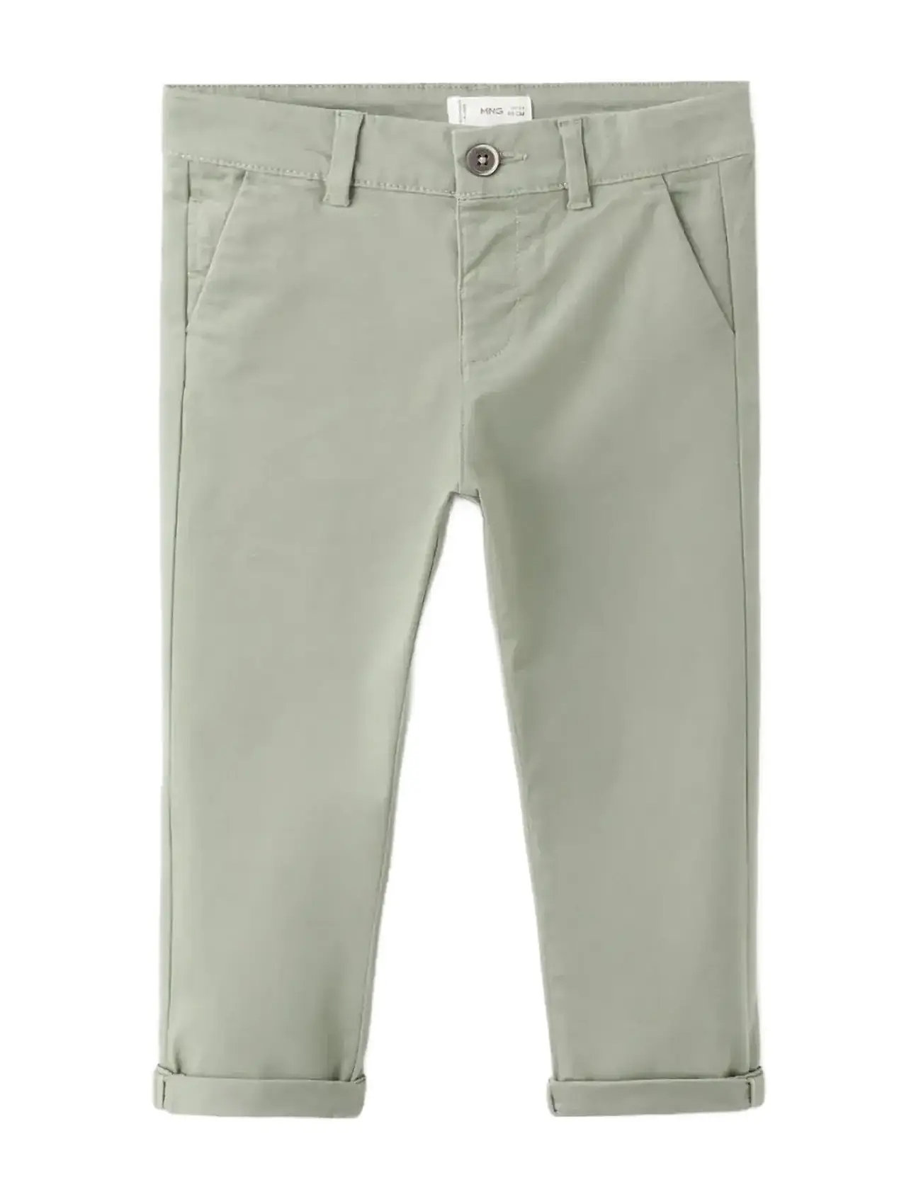 Mango Cotton Chinos, 3-4, Green, Underdele > Chinos, Børn