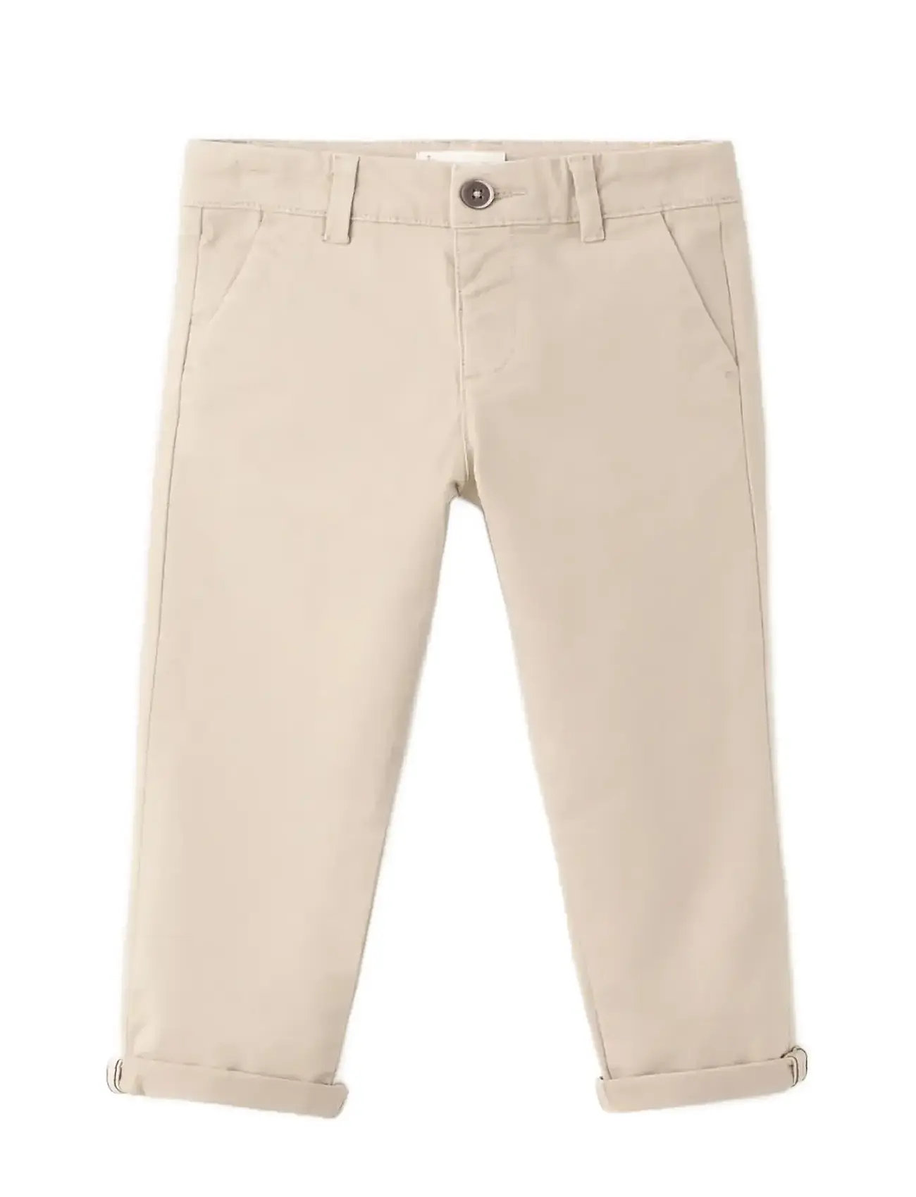 Mango Cotton Chinos, 3-4, Beige, Underdele > Chinos, Børn