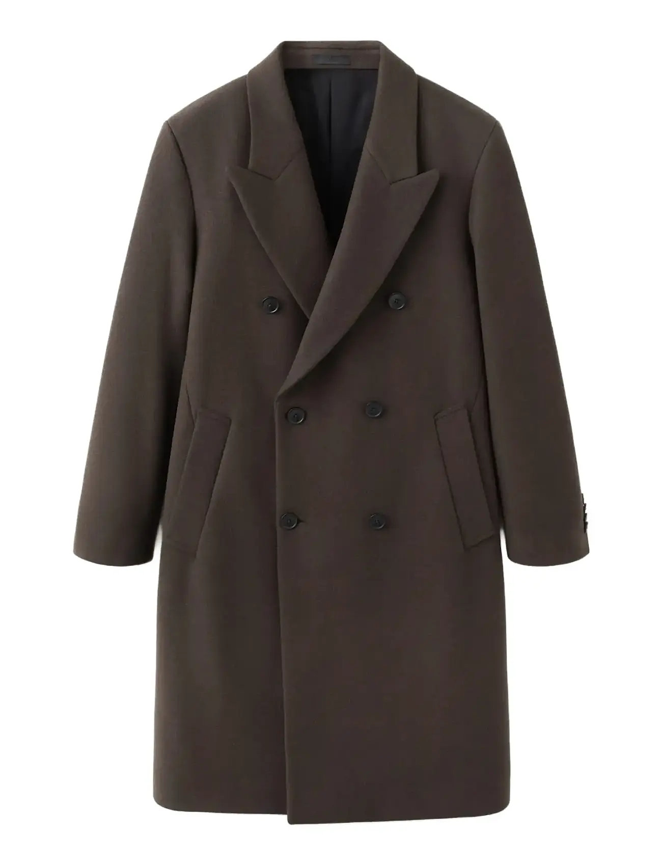 MANGO Oversized Wrap Mantel Braun - L - Herren