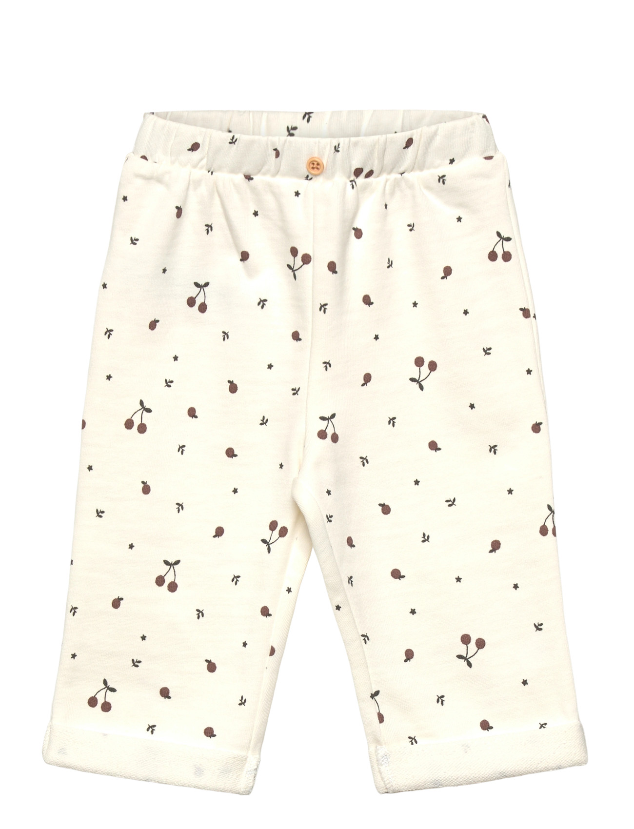 Mango Printed Cotton Joggers, 9-12M, Cream, Underdele > Joggingbukser, Børn