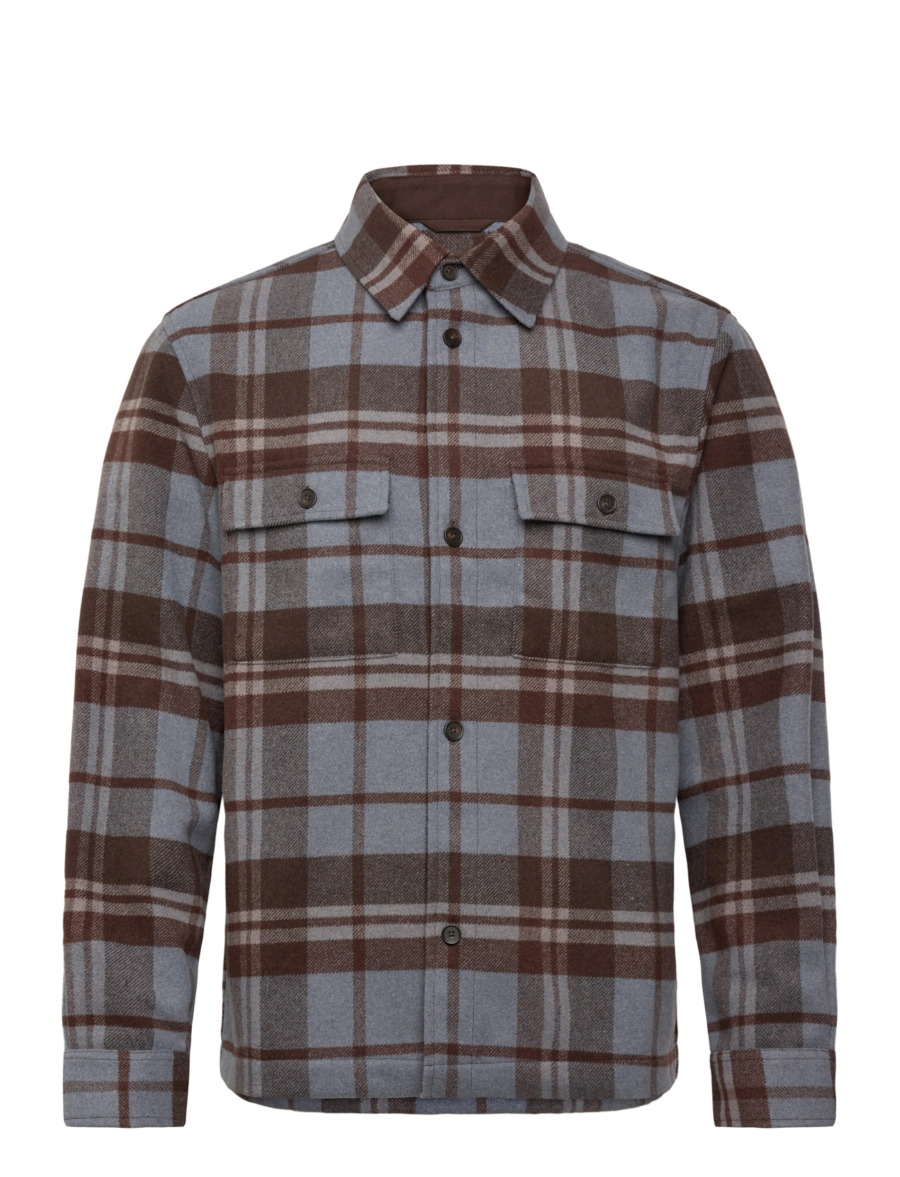 MANGO Check Overshirt With Pockets Patterned - L - Herren