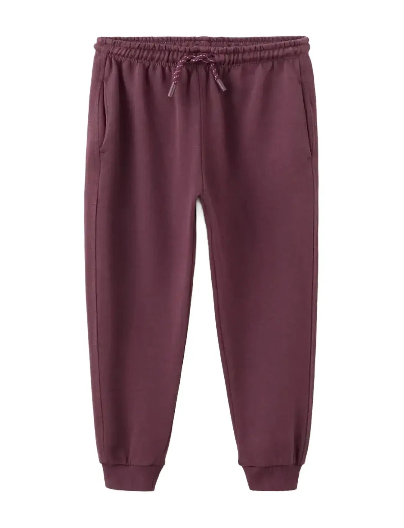 Mango Cotton Jogger-Style Trousers, 3-4, Burgundy, Underdele > Joggingbukser, Børn