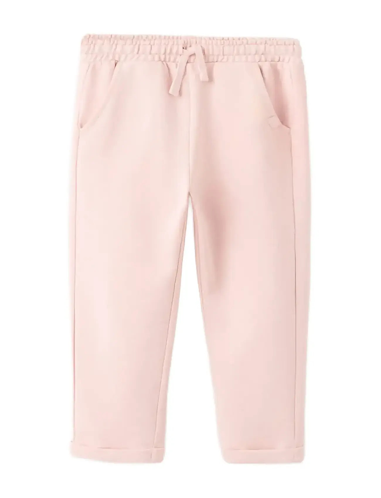 Mango Cotton Drawstring Joggers, 12-18M, Pink, Underdele > Joggingbukser, Børn