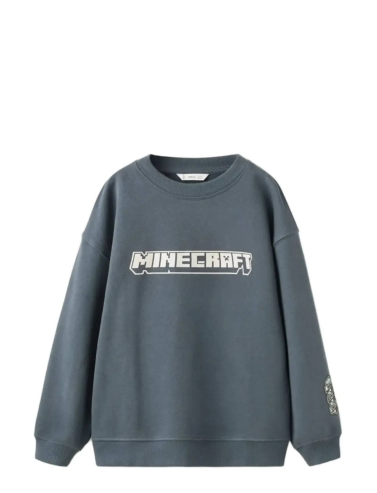 Mango Minecraft Sweatshirt, 5-6, Grey, Sweatshirts & Hættetrøjer > Sweatshirts, Børn